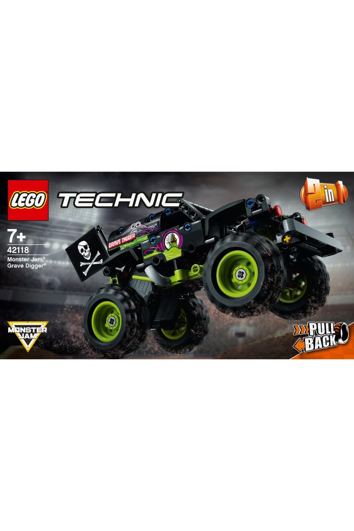 ® Technic Monster Jam® Grave Digger® 42118 - Koleksiyonluk Kamyon Modeli Yapım Seti (212 Parça)