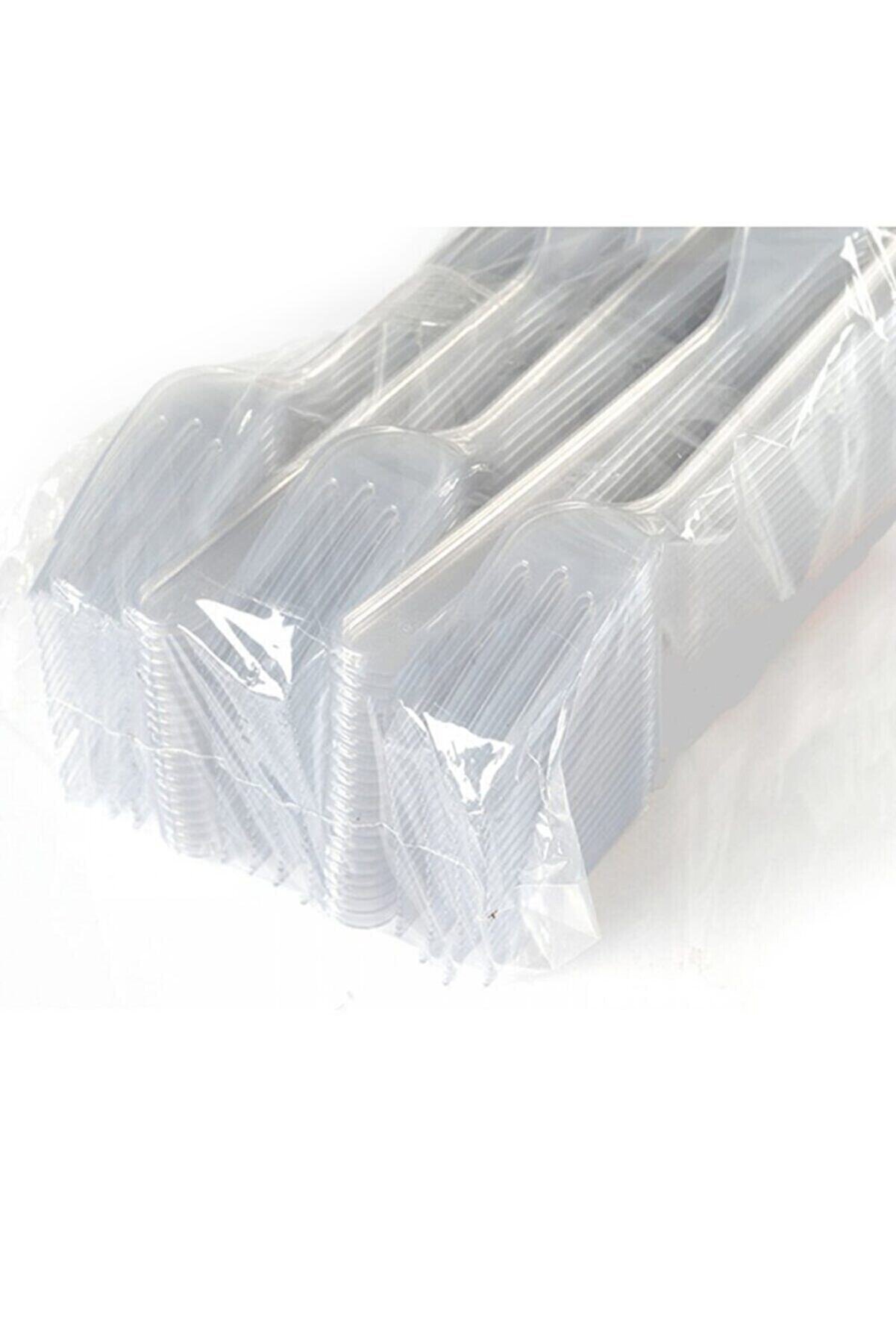 B-fix Plastik Lüks Sağlam Çatal 100 ' Adet