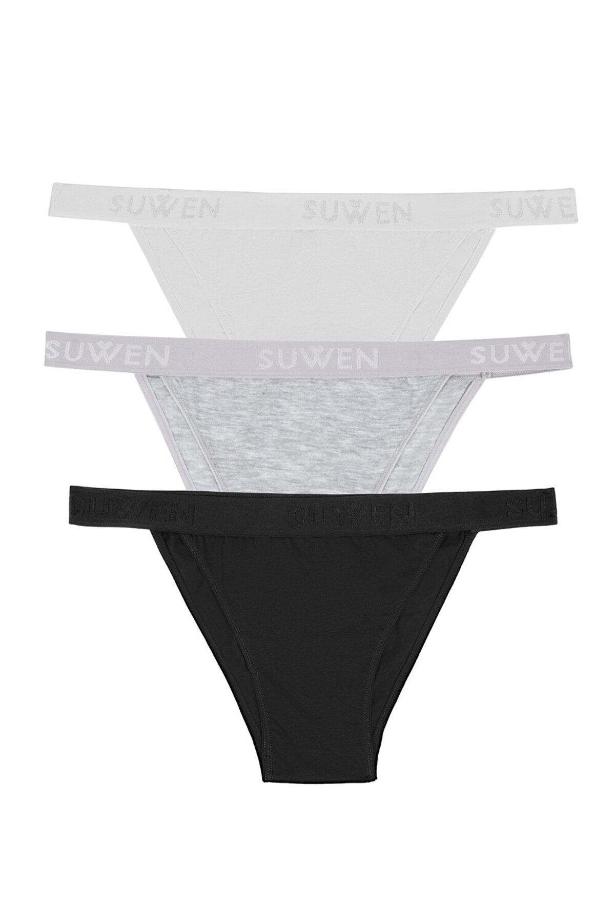 3 Lü Pamuklu Slip Külot