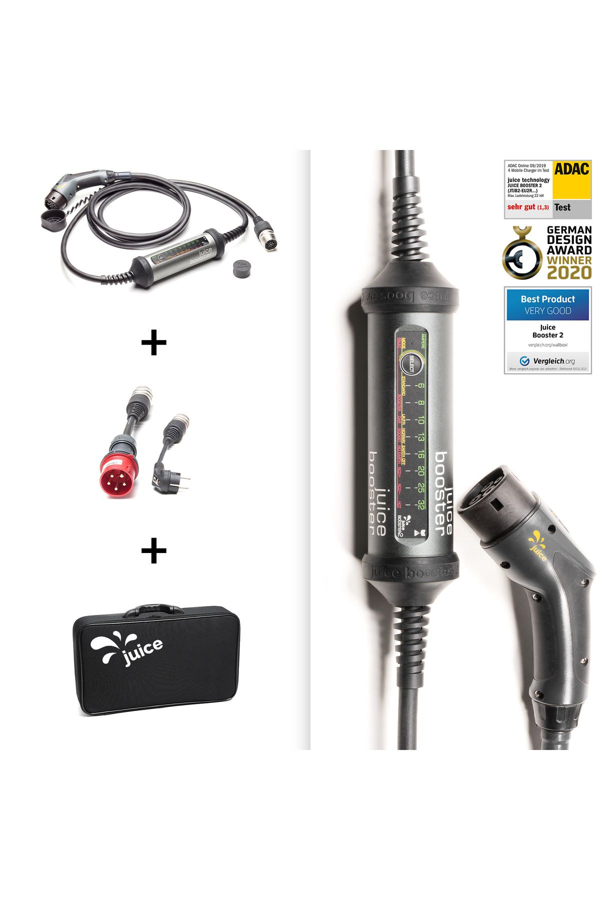 Booster 2 Basic Set 22kw Elektrikli Araç Taşınabilir Şarj Istasyonu