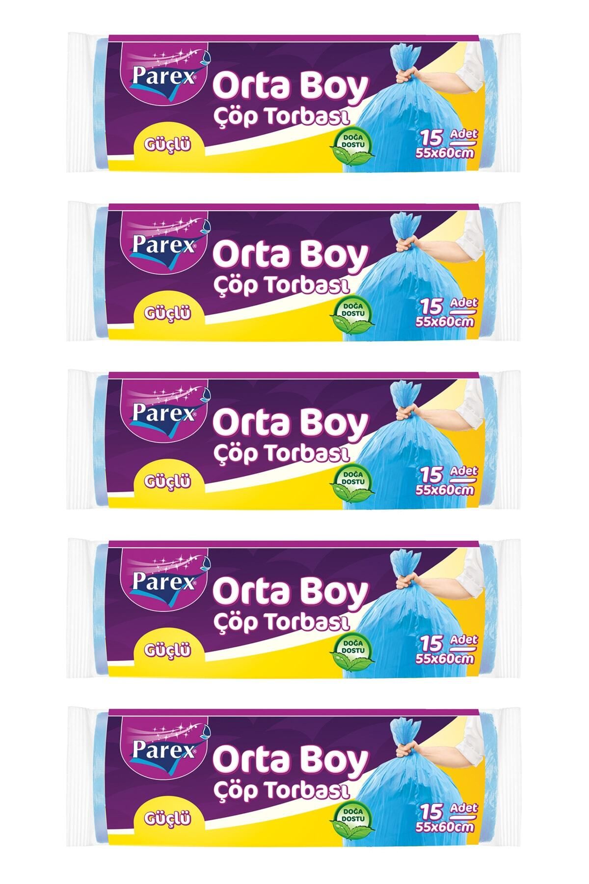 Orta Boy Güçlü Çöp Torbası 5' Li Paket