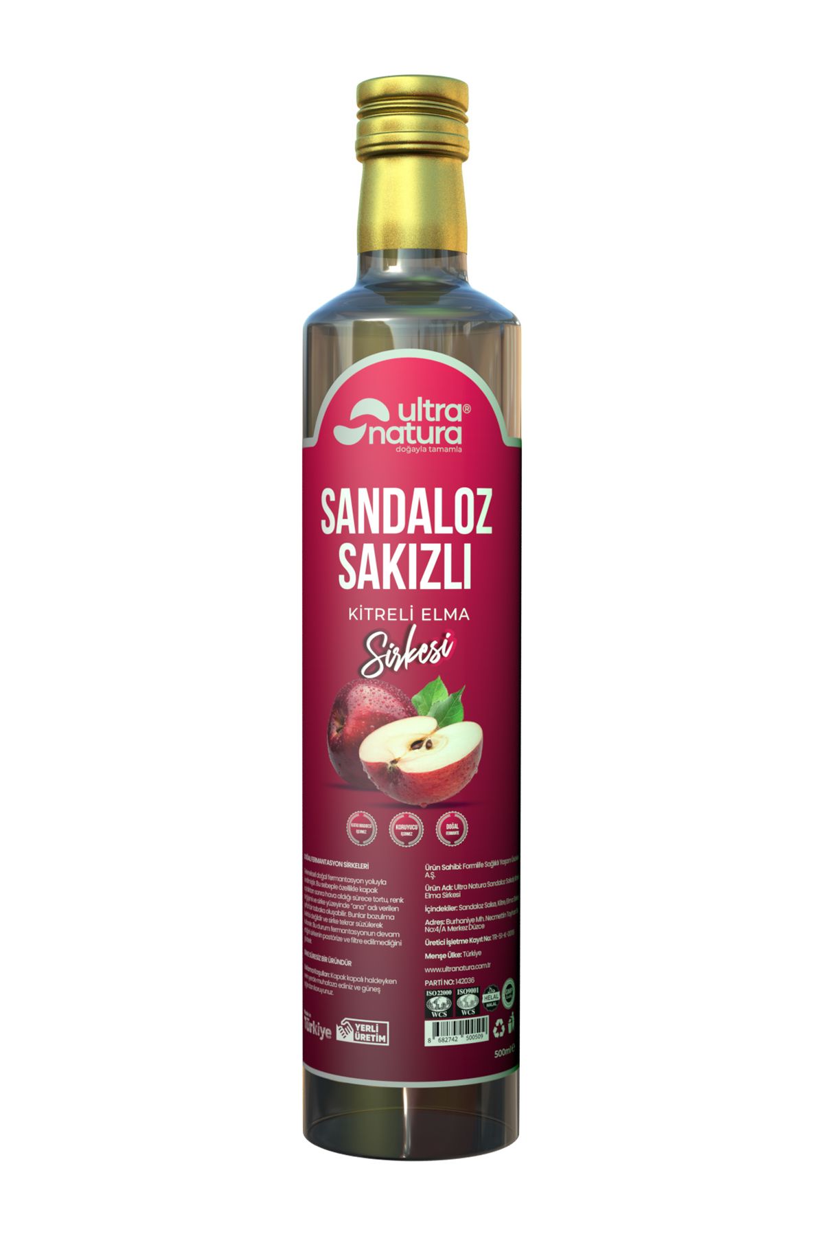 Sandaloz Sakızlı Kitreli Elma Sirkesi - 500ml