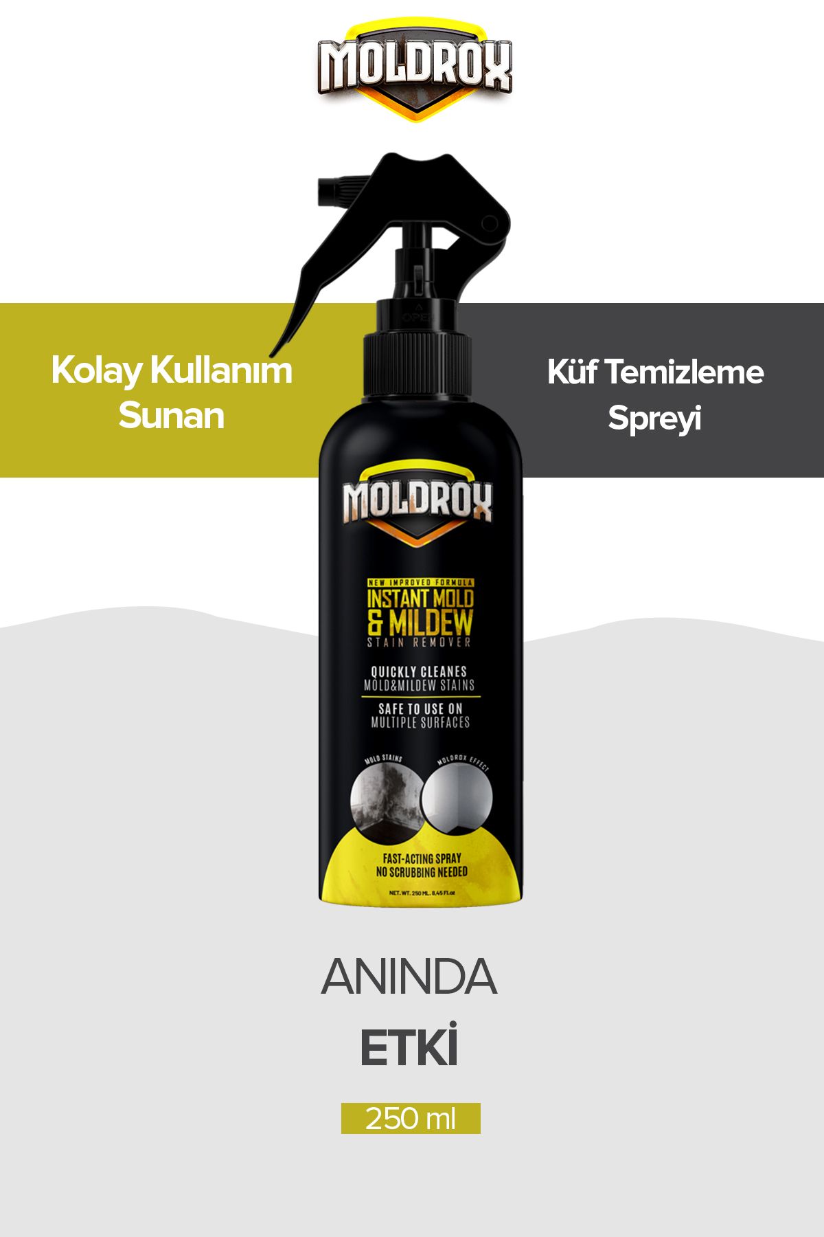 Küf Temizleyici Sprey 250 ml Tüm Yüzeyler