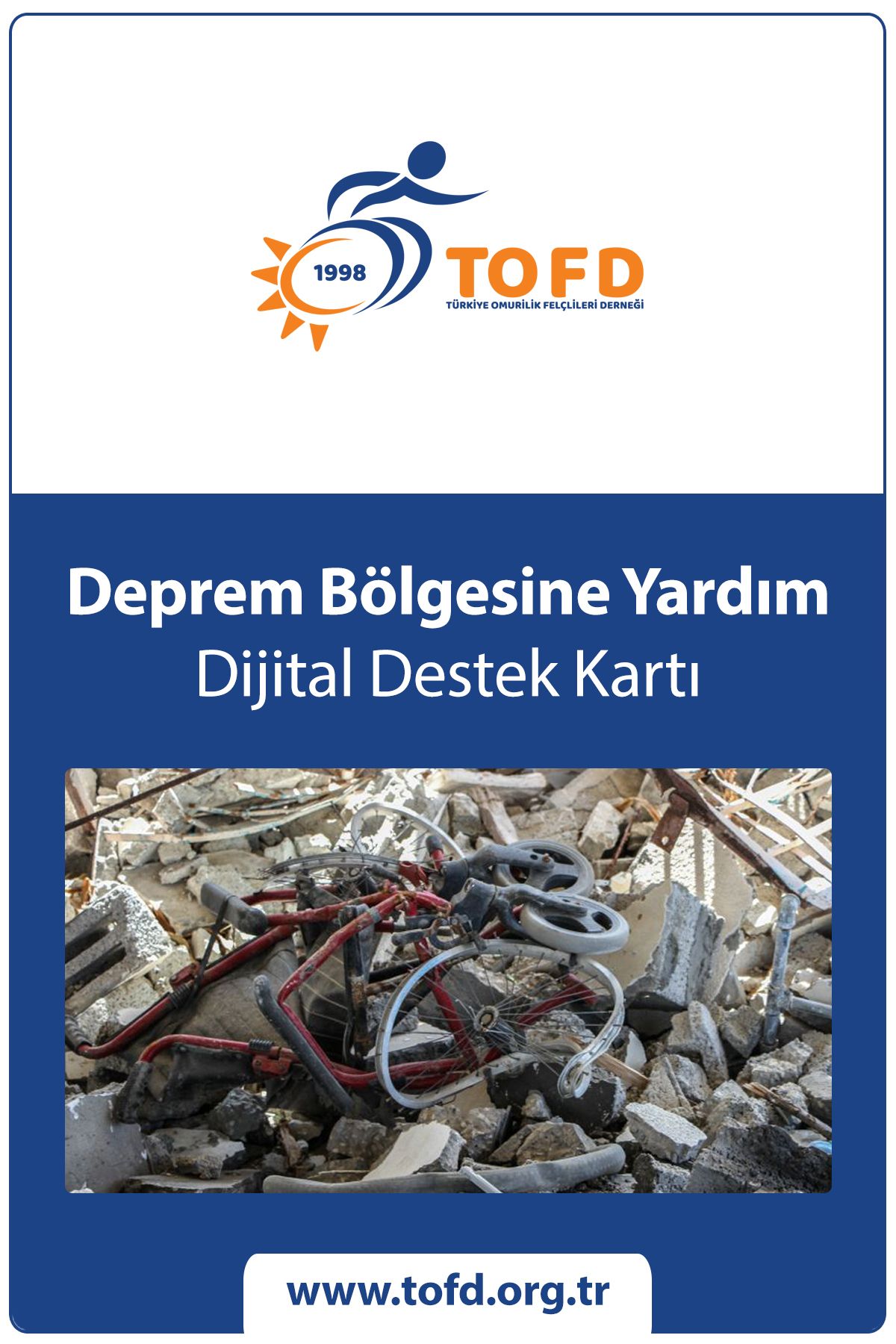 Deprem Bölgesine Yardım Dijital Destek Kartı