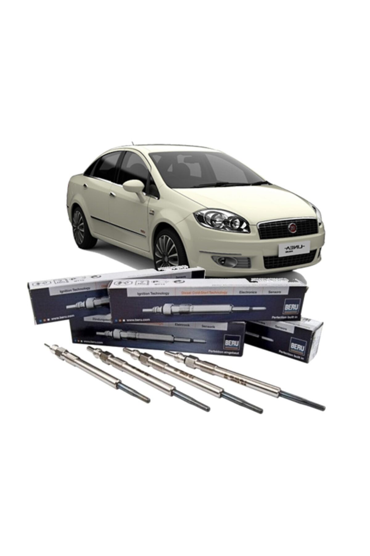 Fiat Linea 1.3 Multijet Euro 4 Motorlara Uyumlu Isıtma Bujisi 4 Adet Set Halinde Bedava Kargo