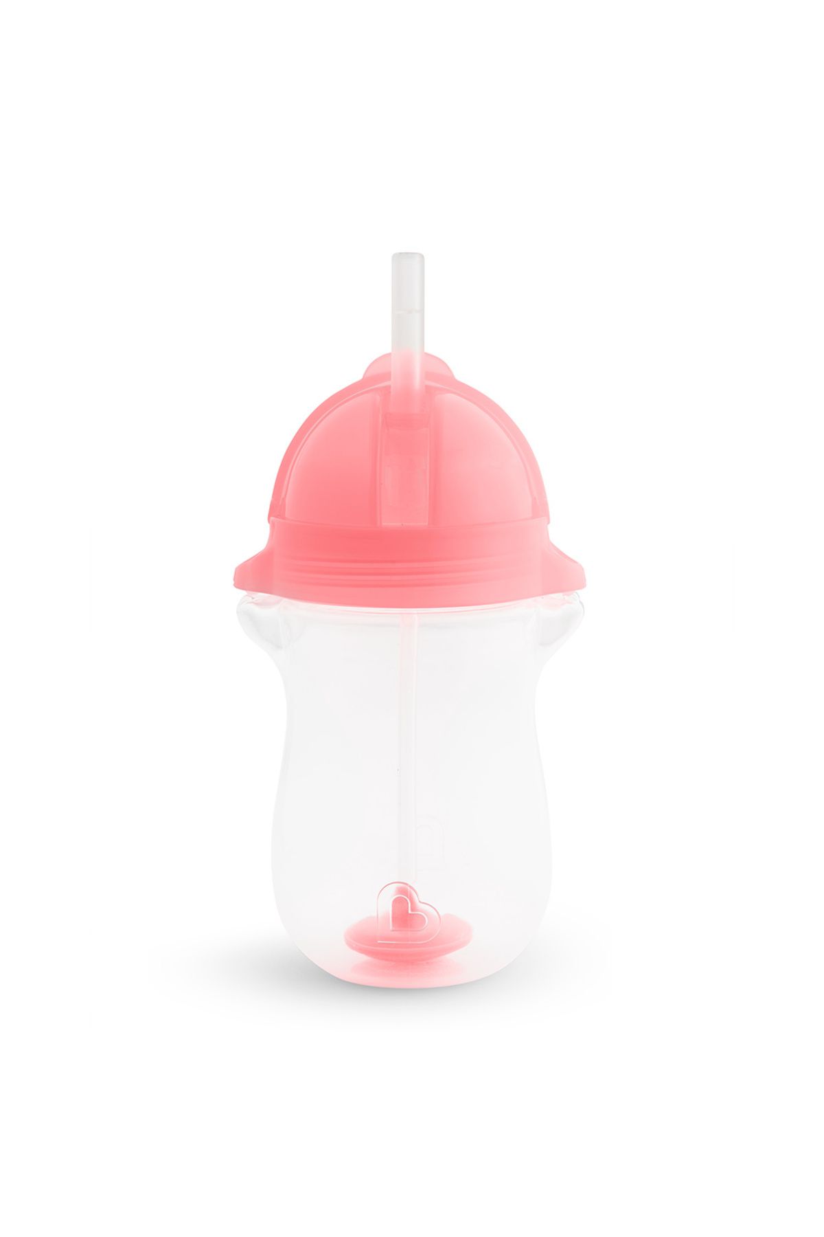 Tıklama Kilitli Uçlu Pipetli Alıştırma Bardağı, 12ay , 296ml, Pembe, 1 Adet