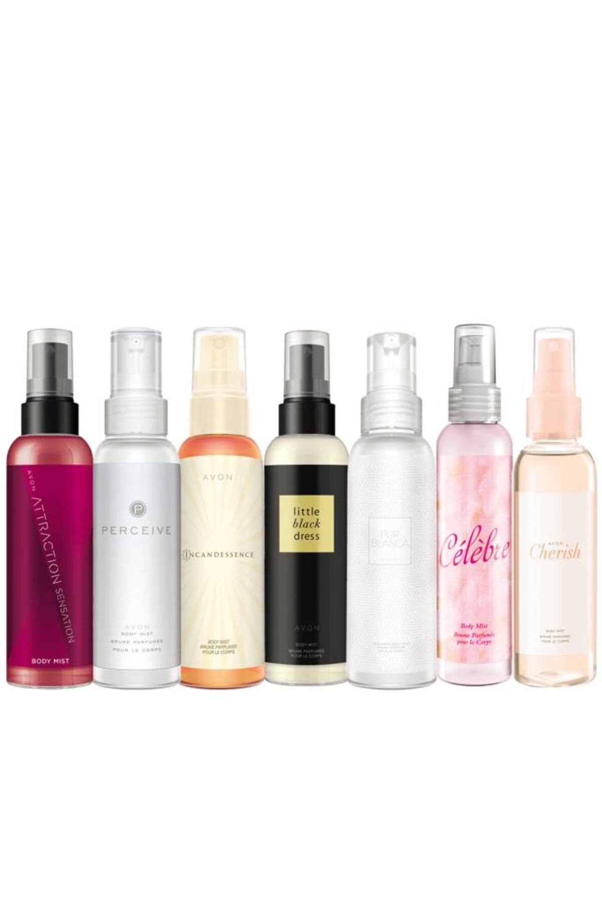 Body Mist Parfümlü Vücut Spreyleri Yedili Paket