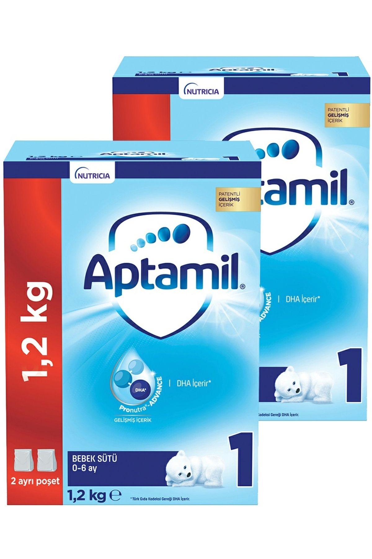 1 Bebek Sütü Yeni Formül 1200 gr X 2 Adet