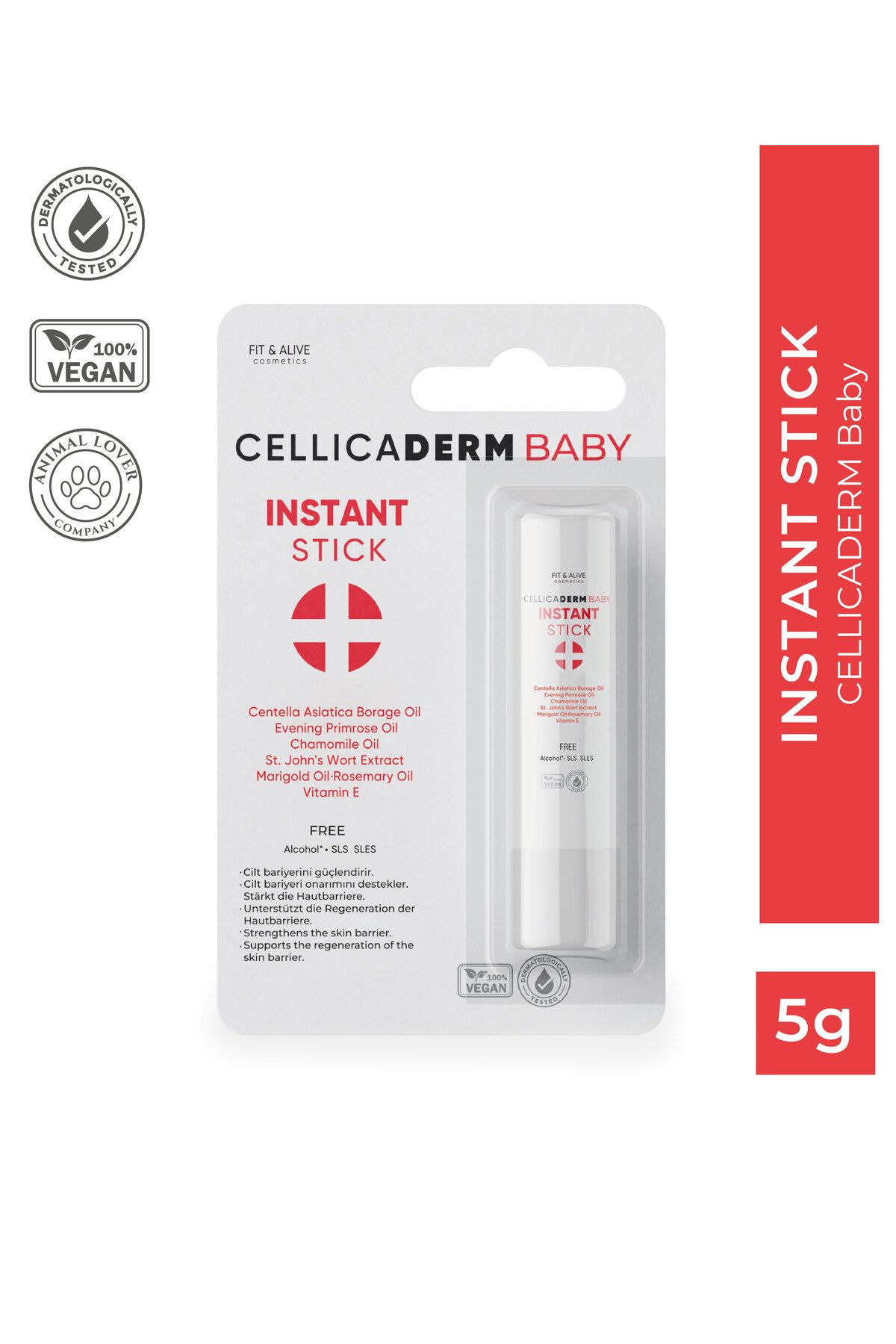 Fitalive Cellicaderm Baby Instant Stick - Doğal Stick