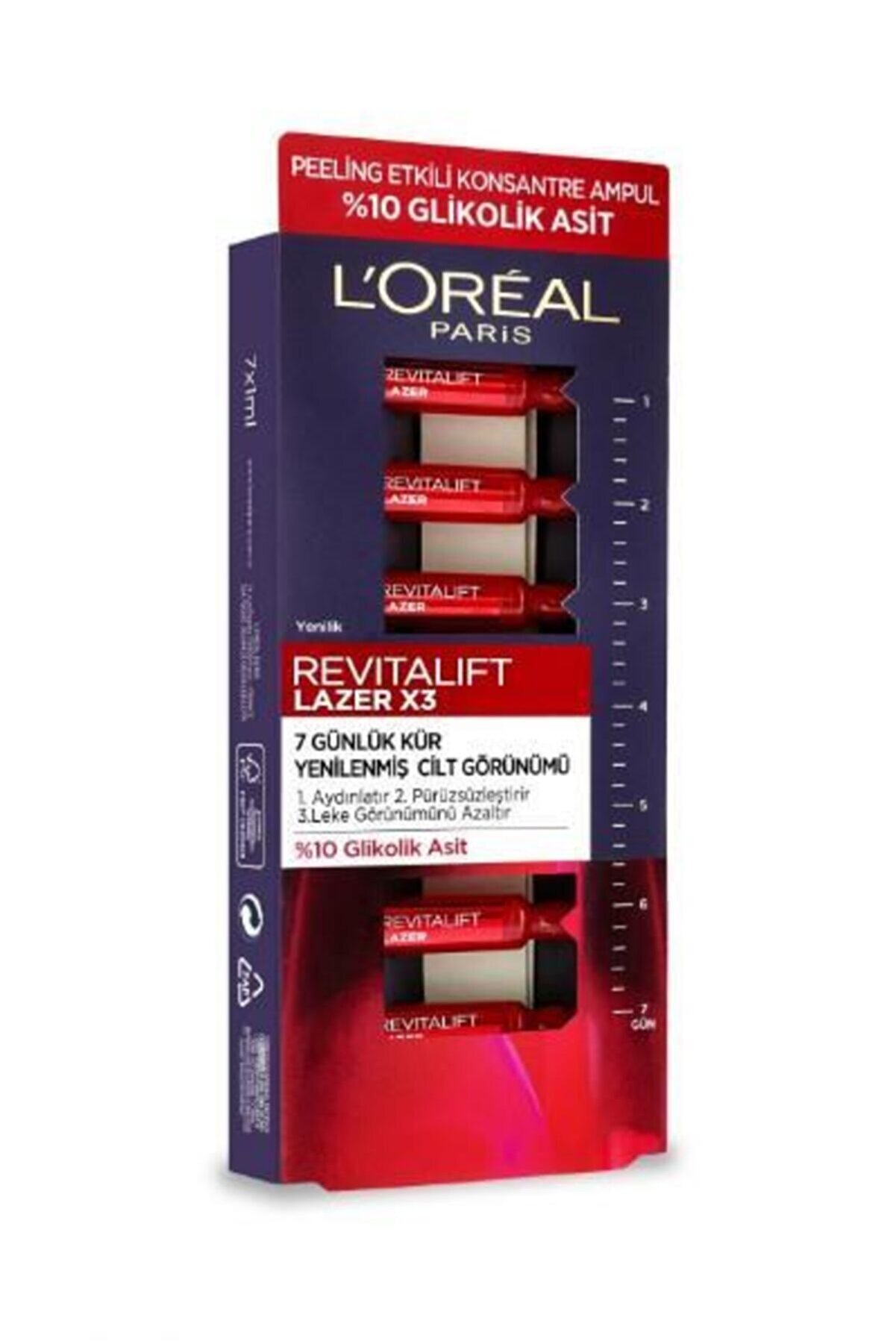 Loreal Revitalift Lazer X3 Ampül 7 Günlük Kür