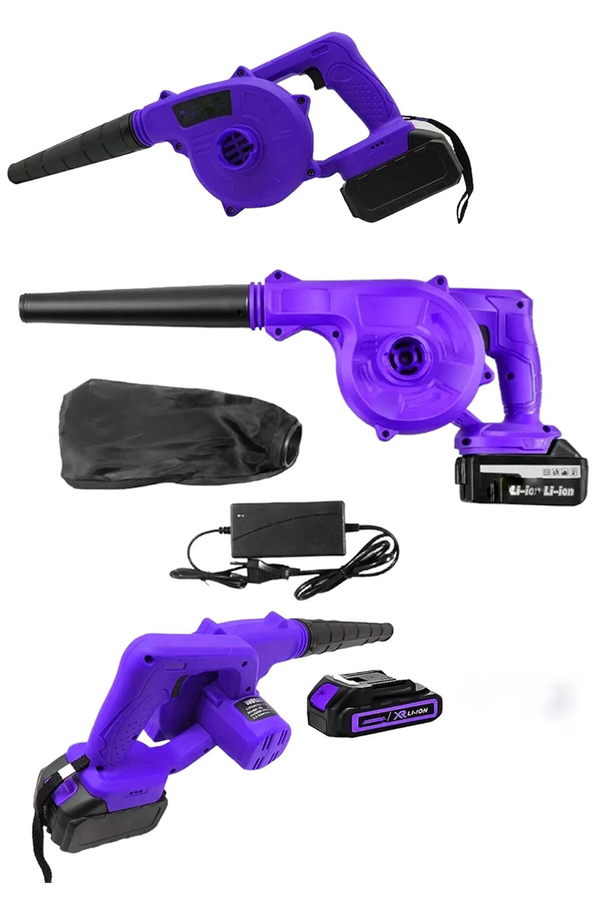 Germany Power Seri 144vf 7 Şarjlı Hava Üfleyici Ve Toz Toplayıcı Çift Batarya.