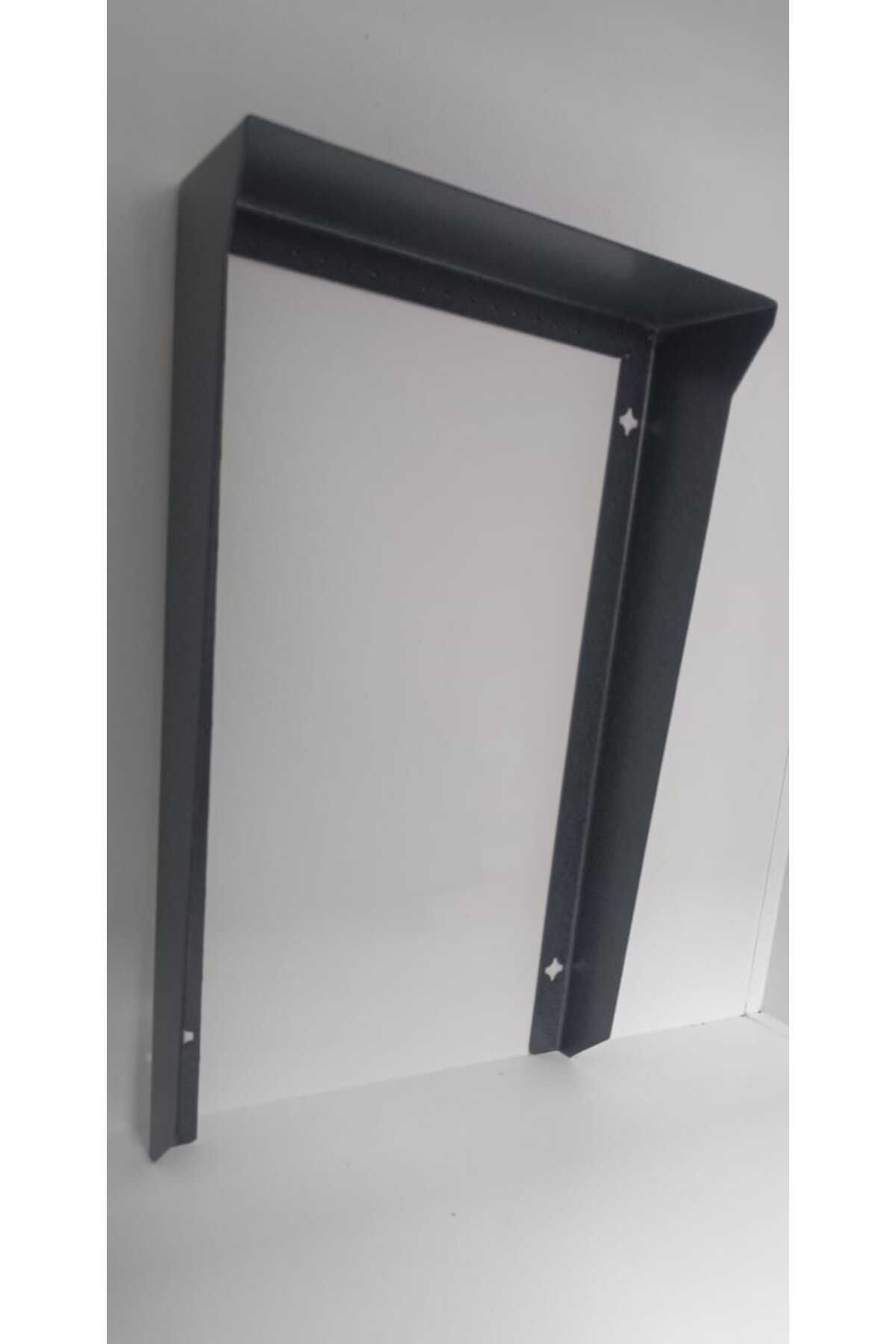Diafon Zil Paneli Koruyucu Kapı Zili Metal Yağmurluk Aparatı Antrasit 25x40x8