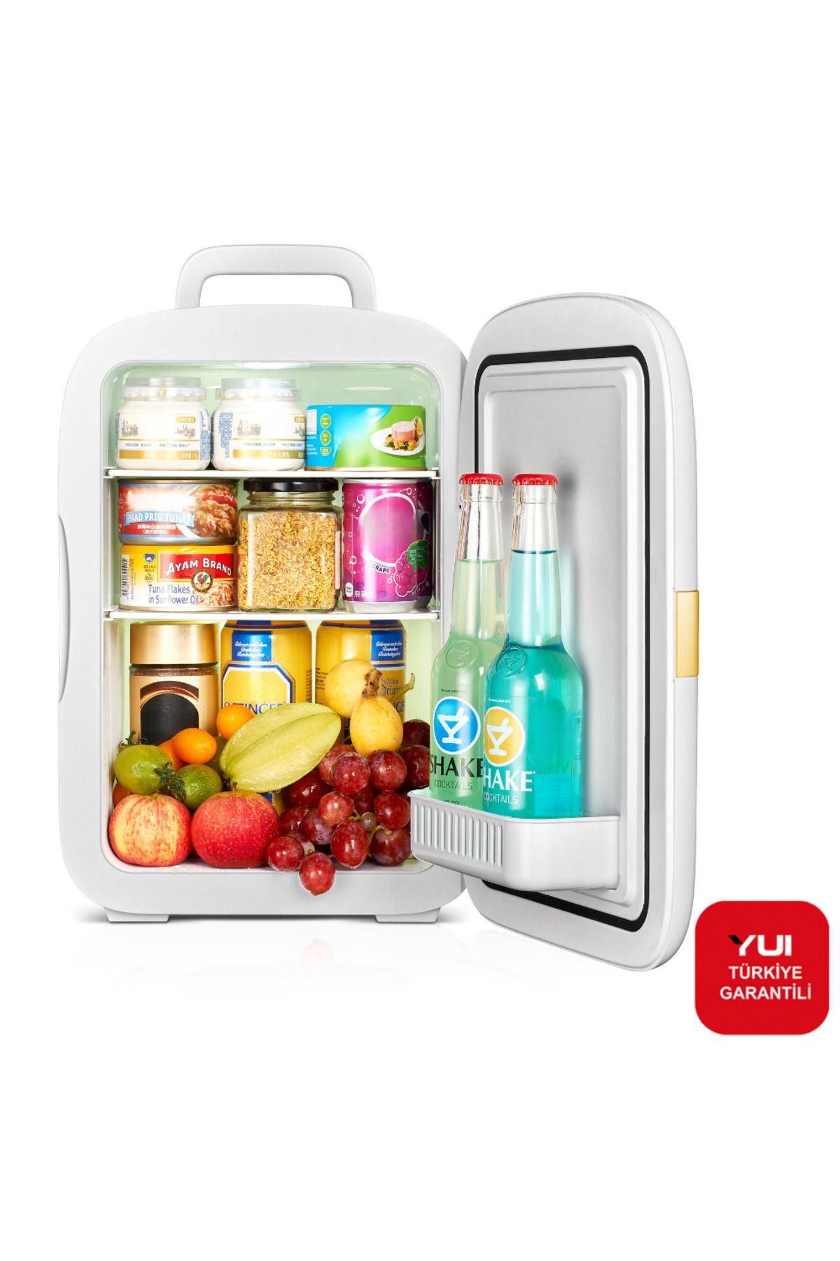 K22 Dokunmatik Led Ekranlı Kozmetik, Gıda, Araç Ve Ev Tipi 20 Litre Taşınabilir Mini Buzdolabı