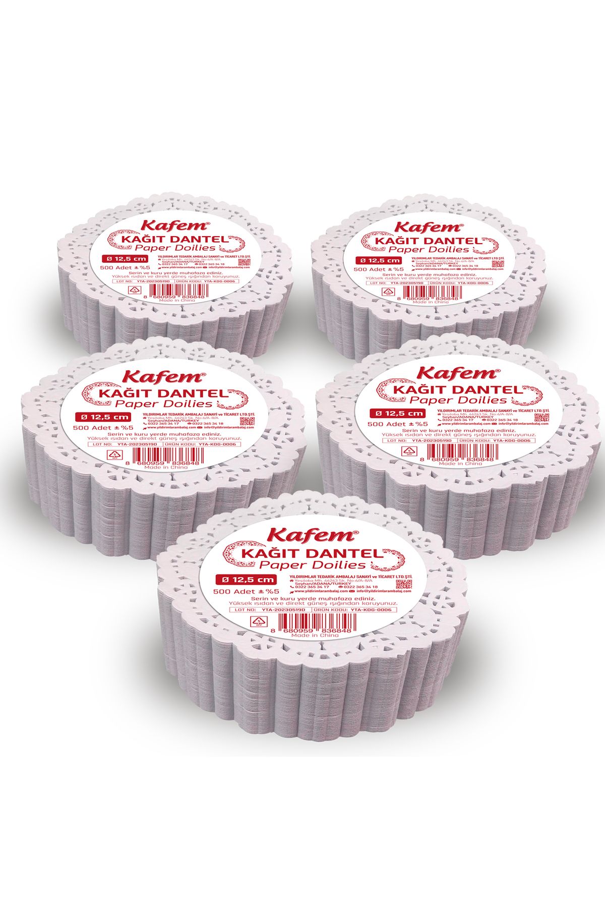 Dantel Kağıt 12,5 cm 500 Lü x 5 Paket