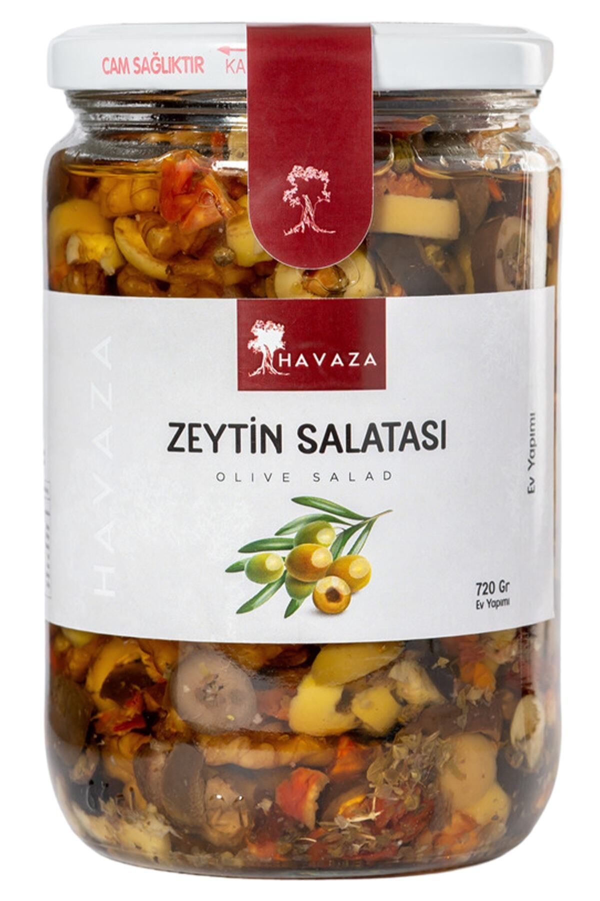 Zeytin Salatası 720 Gr(EV YAPIMI,%100 DOĞAL,KATKISIZ)