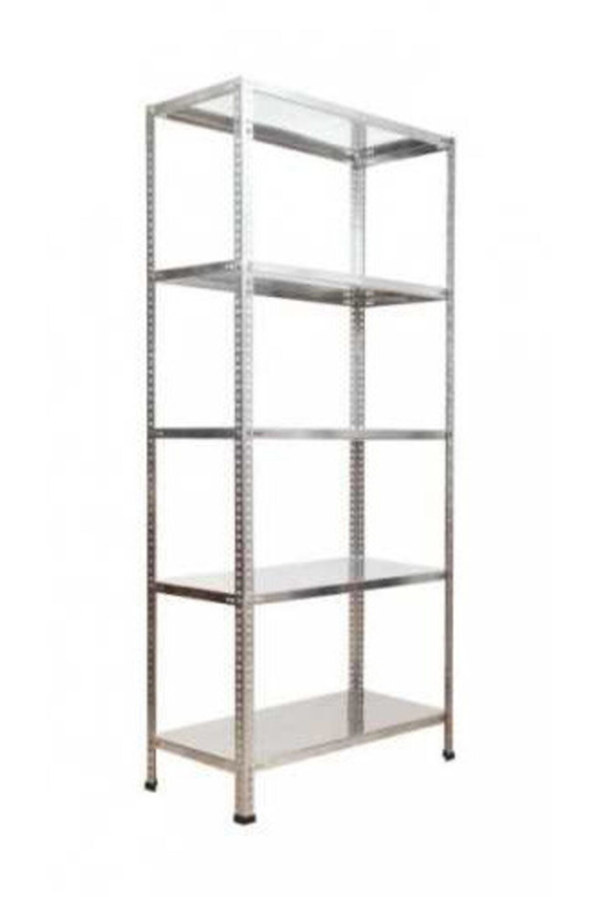 Galvanizraf 5 Katlı Galvaniz Çelik Raf Arşiv Rafı Depo Rafı Kiler Rafı 31x75x200