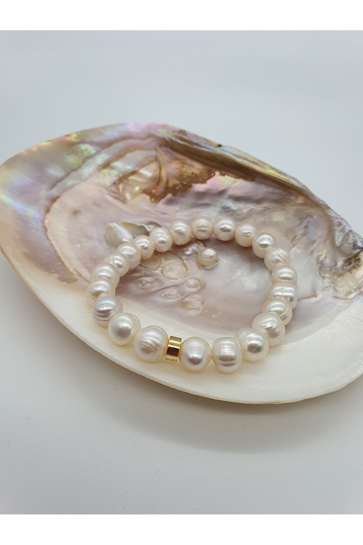 İnci Gerçek Bileklik 8 mm