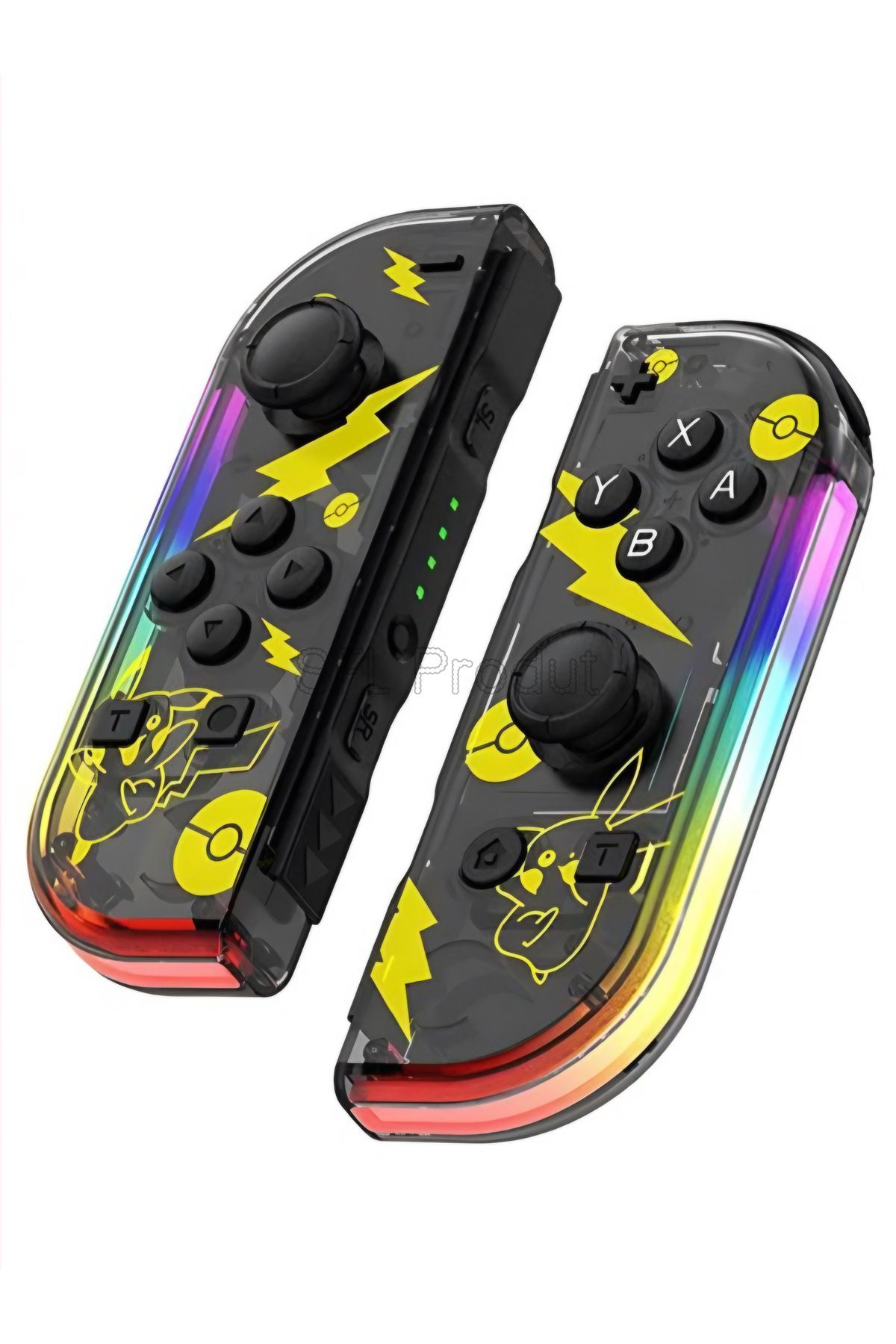 Switch RGB Işıklı Titreşim Özellikli Yüksek Şarjlı Bataryalı Joy-con İkili Uyumlu