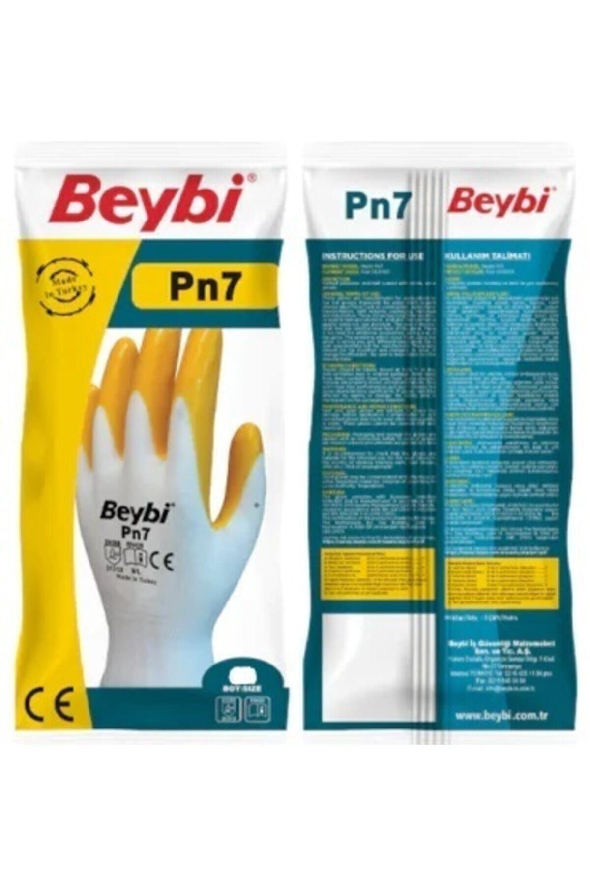 Pn7 Nitril Eldiven El-k7 Sarı No:10/xl Beden