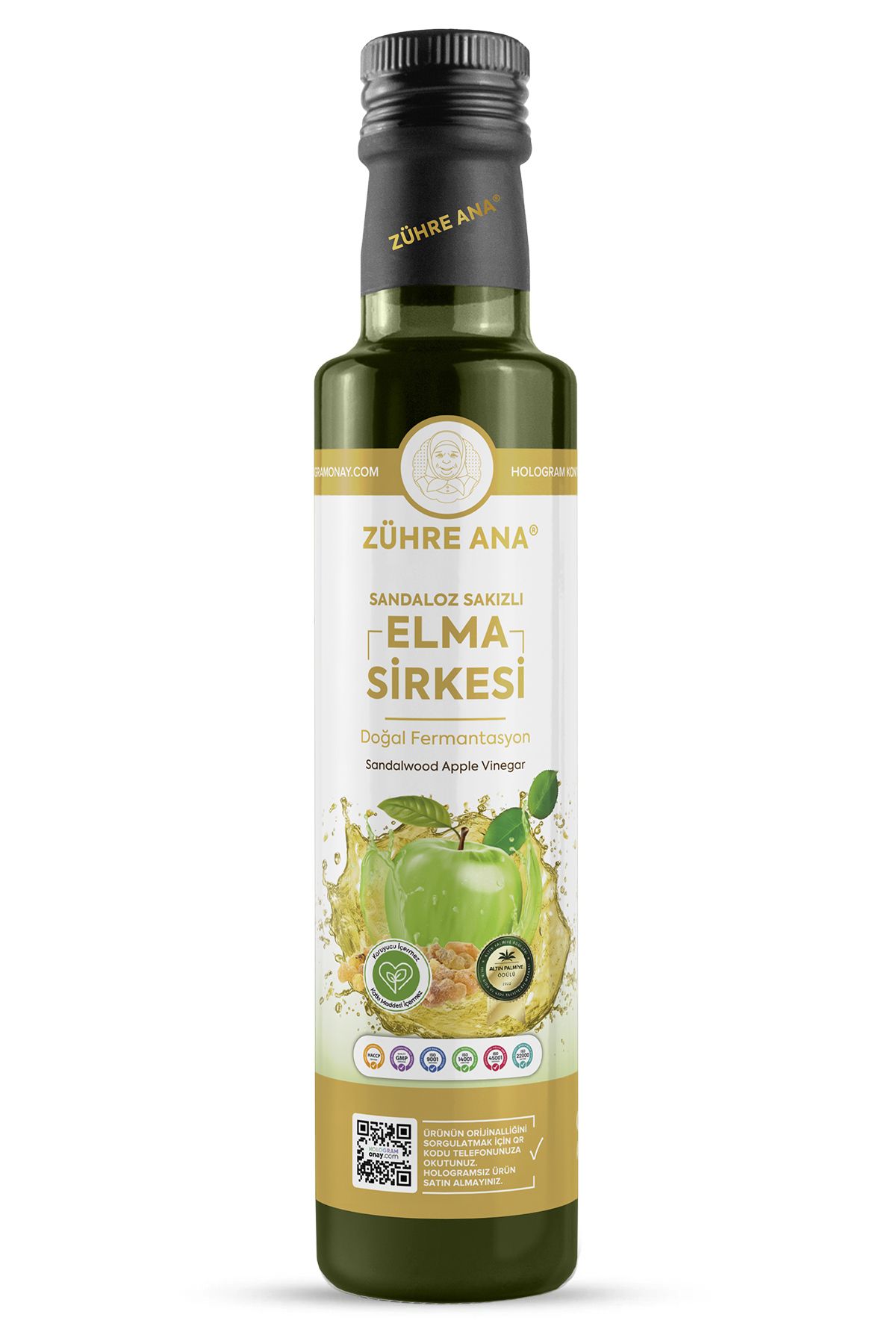 Sandaloz Sakızlı Elma Sirkesi Doğal Fermantasyon Sandalwood Apple Vinegar 500 Ml