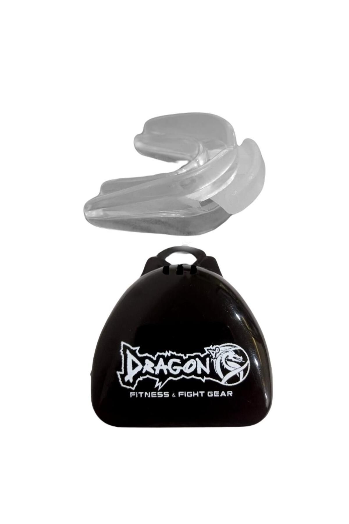Double Şeffaf Dragon Dişlik Profesyonel Çift Damak Dişliği ve Kutusu Premium Mouth Guard
