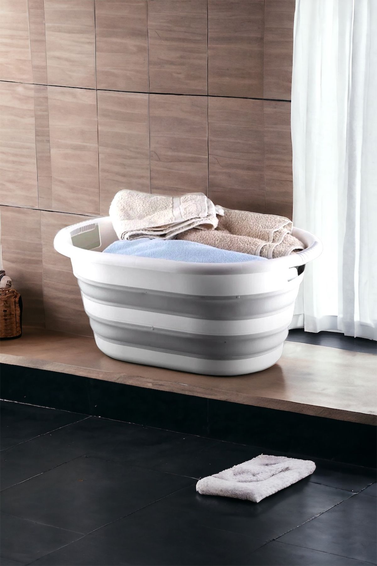 Vera Bath Katlanır Çamaşır Sepeti Magic Akordeon Katlanır Çamaşır Selesi