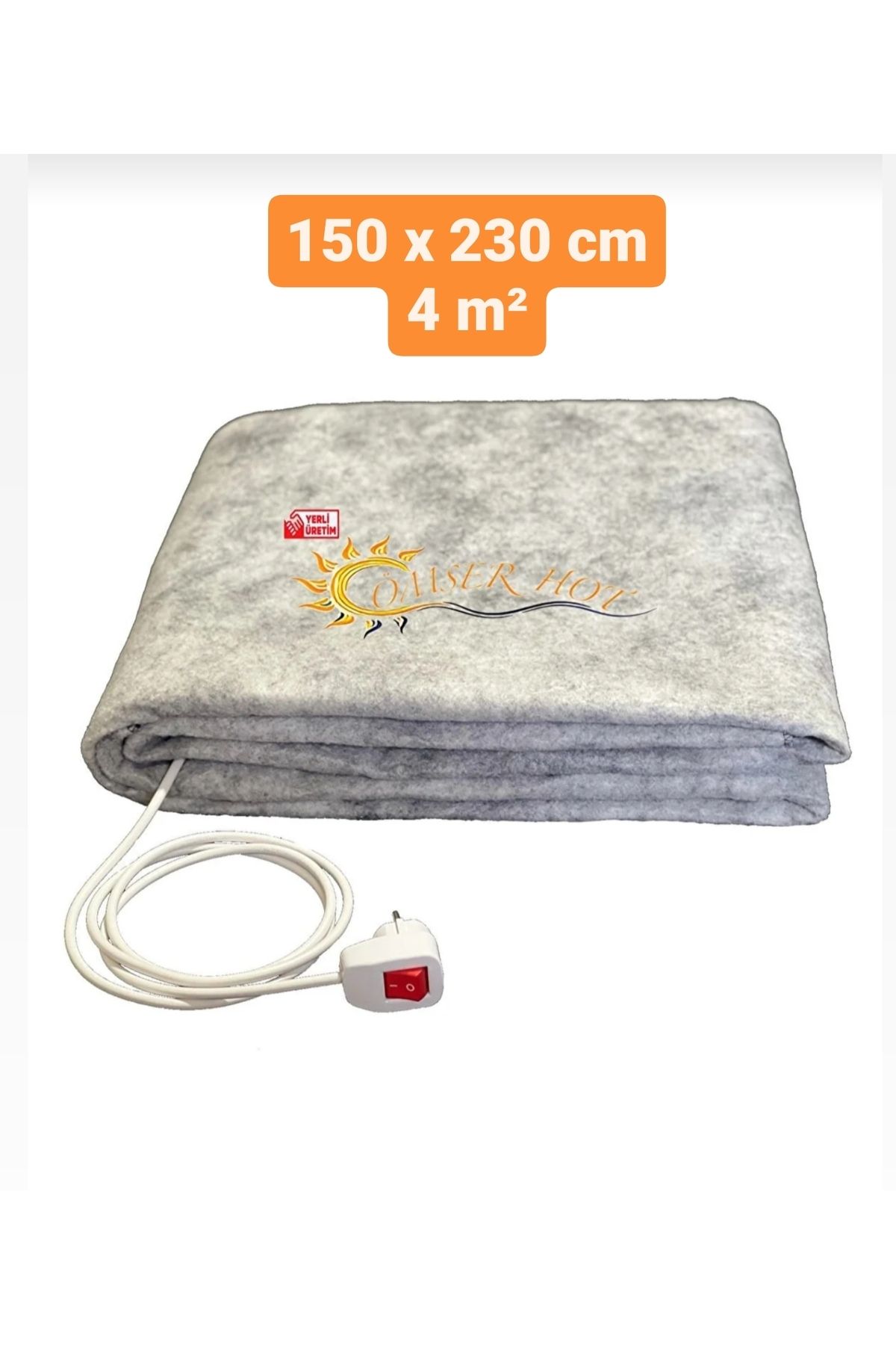 150 X 230cm Halı Altı Isıtıcı Anahtar Başlıklı