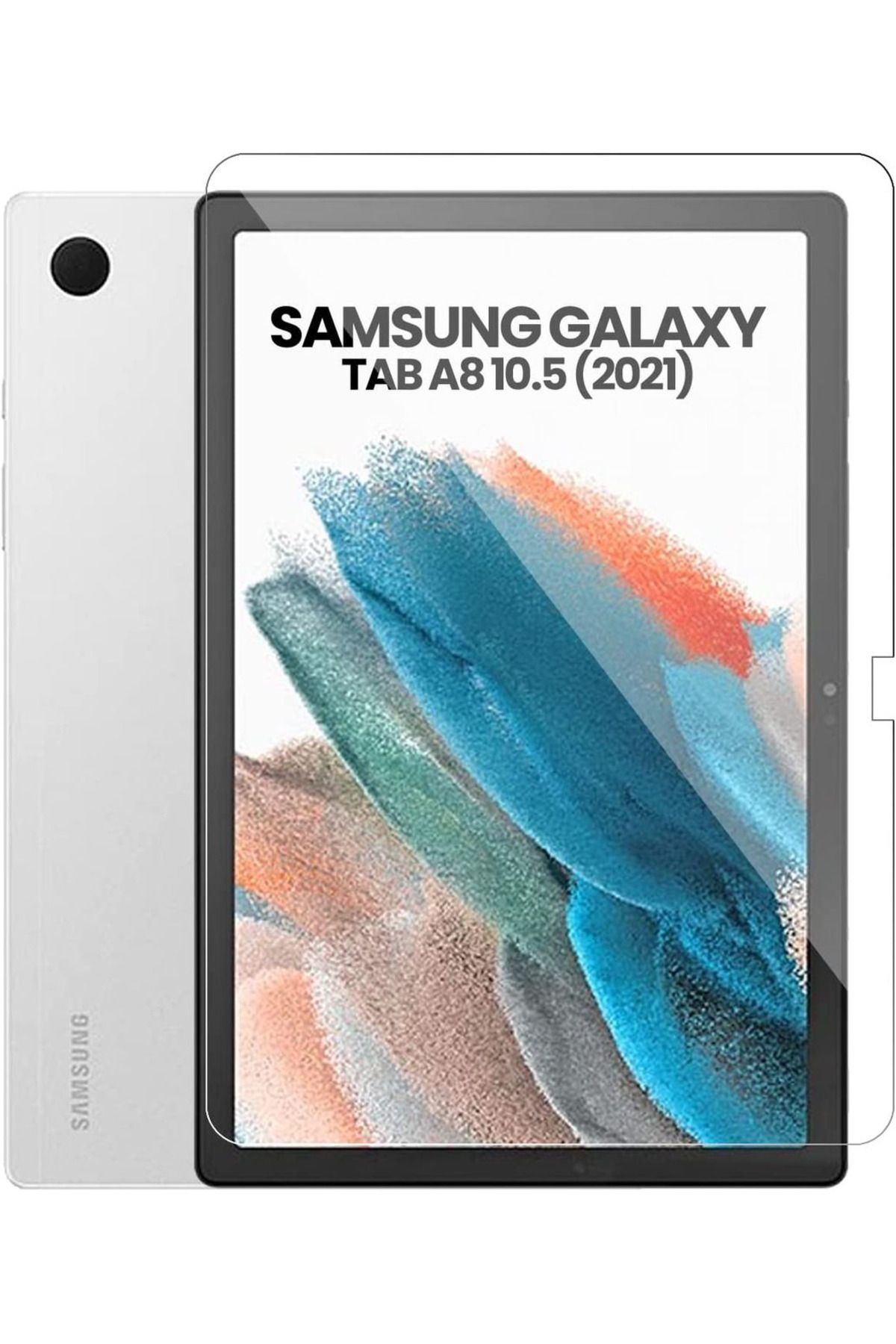 Samsung Galaxy Tab A8 10.5 X200 2021 Uyumlu Ekran Koruyucu Nano Teknoloji Kırılmaz Cam