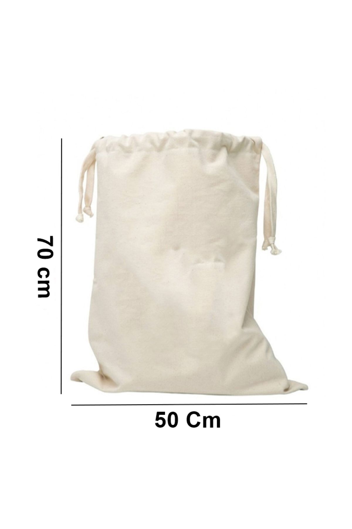 0-19 L Kanvas Çok Amaçlı Kirli Çamaşır Torbası 50x70 1 Adet 50 x 70 Bej Kumaş