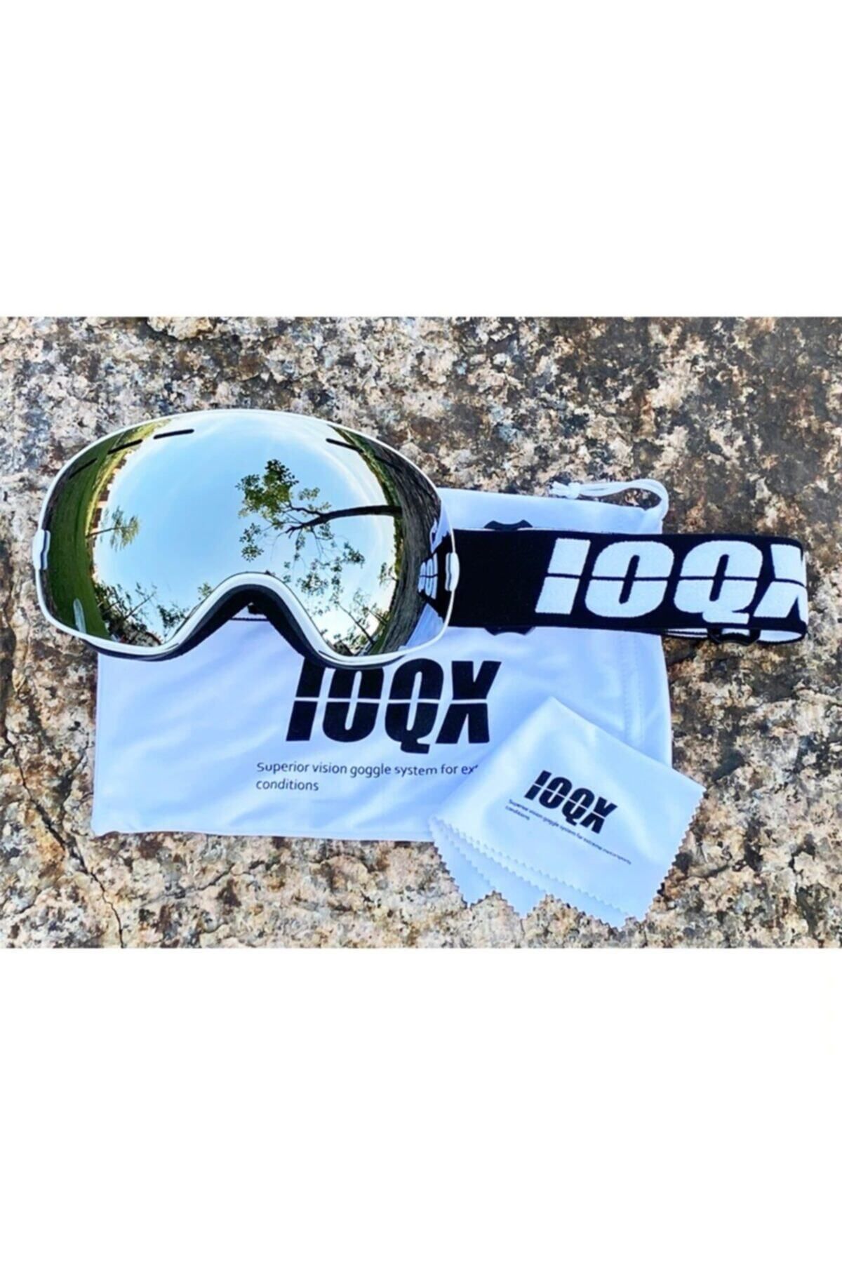 Unisex Uv400 Anti Sis Gri Cam Kayak Snowboard Gözlüğü