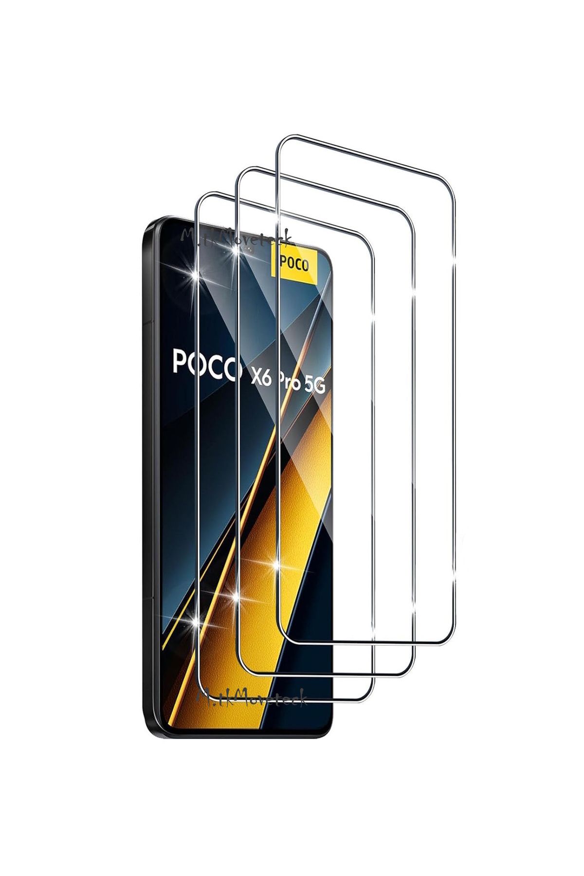 Xiaomi Poco X6 Pro 5g Uyumlu Ekran Koruyucu 9H Temperli Cam Şeffaf Passifik Ekran Camı