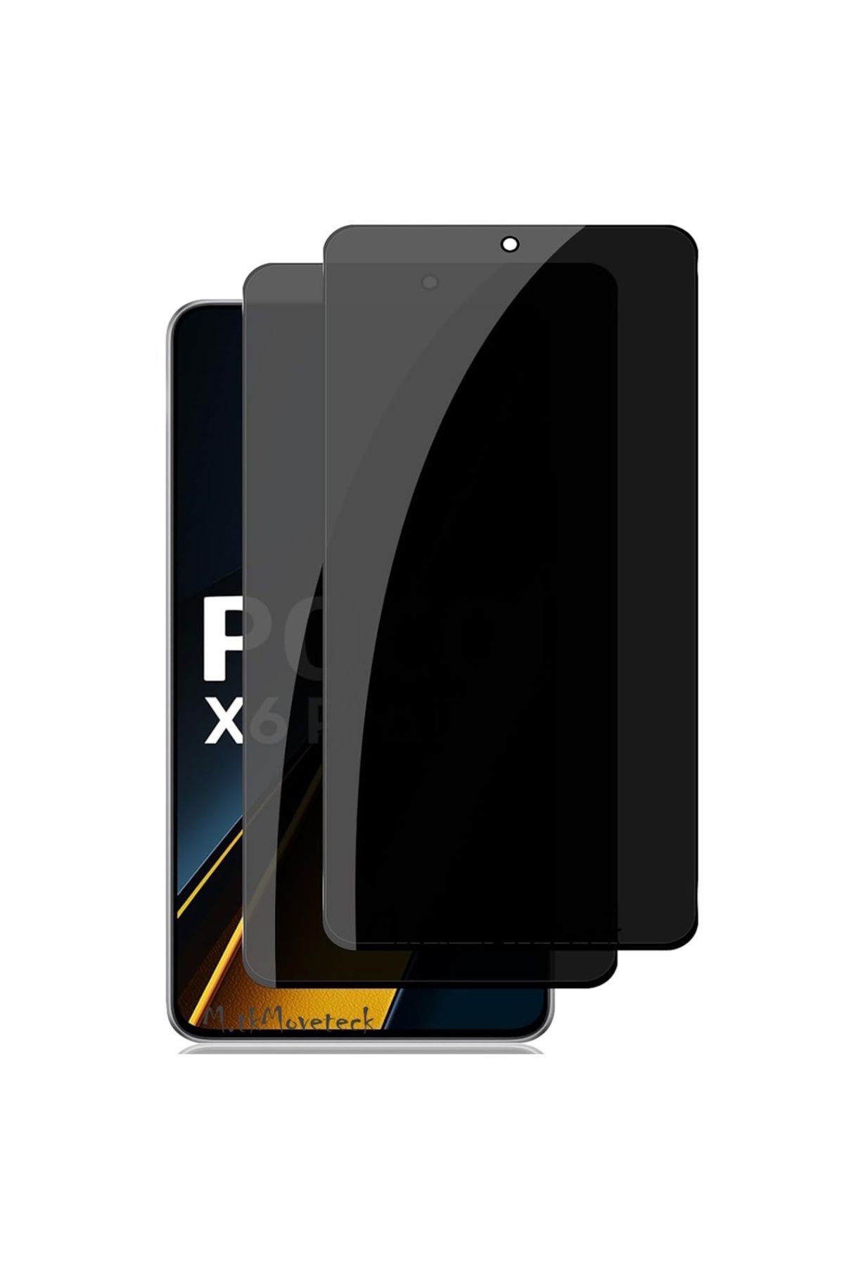Xiaomi Poco X6 Pro 5g Hayalet Ekran Koruyucu Cam 5d Privacy Yandan Görünmez Ekran Koruyucu Camı