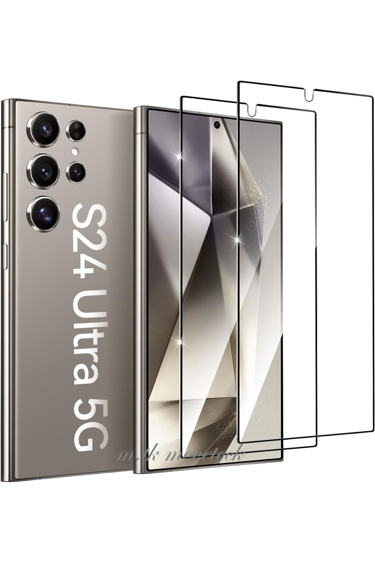 Samsung Galaxy S24 Ultra 6.8' Ekran Koruyucu Cam Full Kaplama Düz Tempered Glass Screen Zırh
