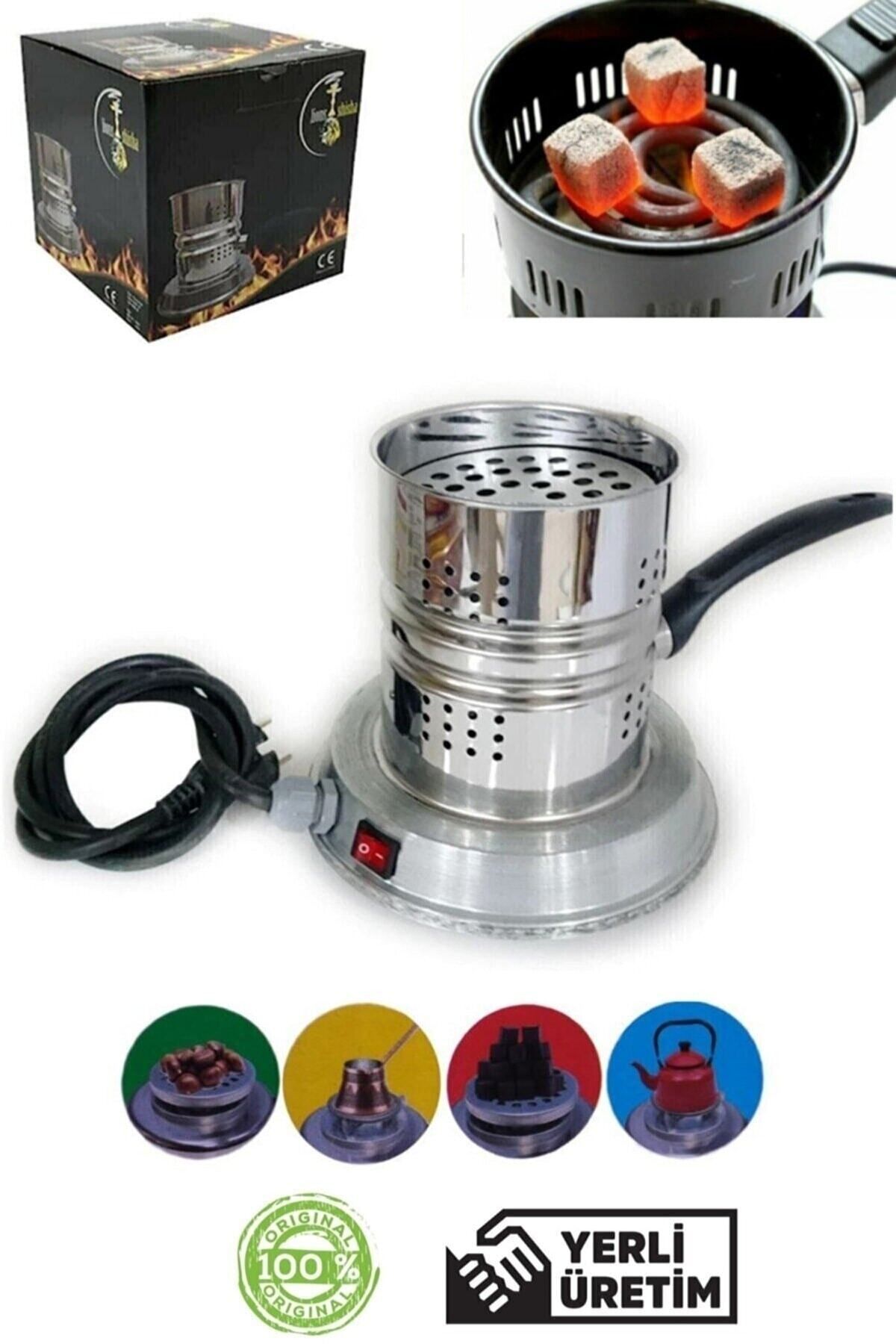 Nargile Köz Yakma & Kömür Yakma Makinesi+2adet Kömür Hediyeli