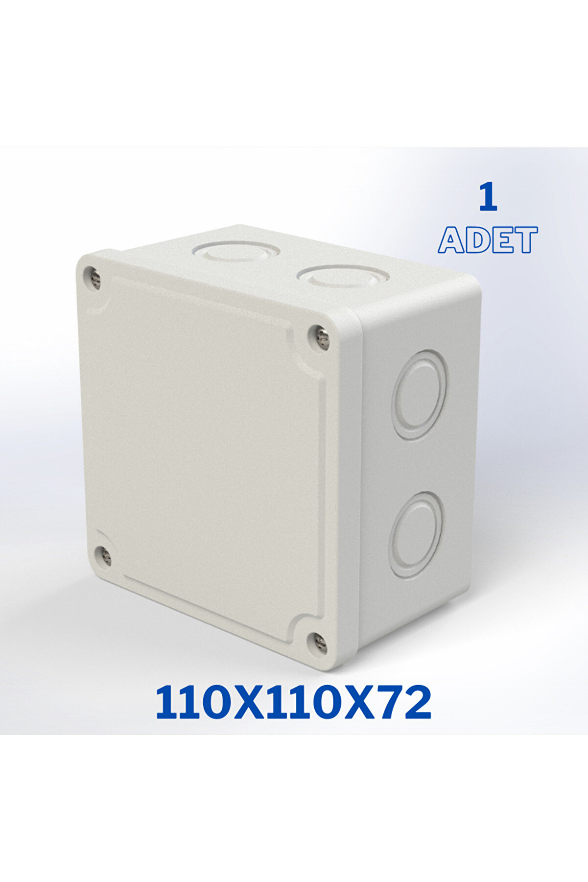 Sıva Üstü Kare Buat Kutu 110x110x72- 1 Adet