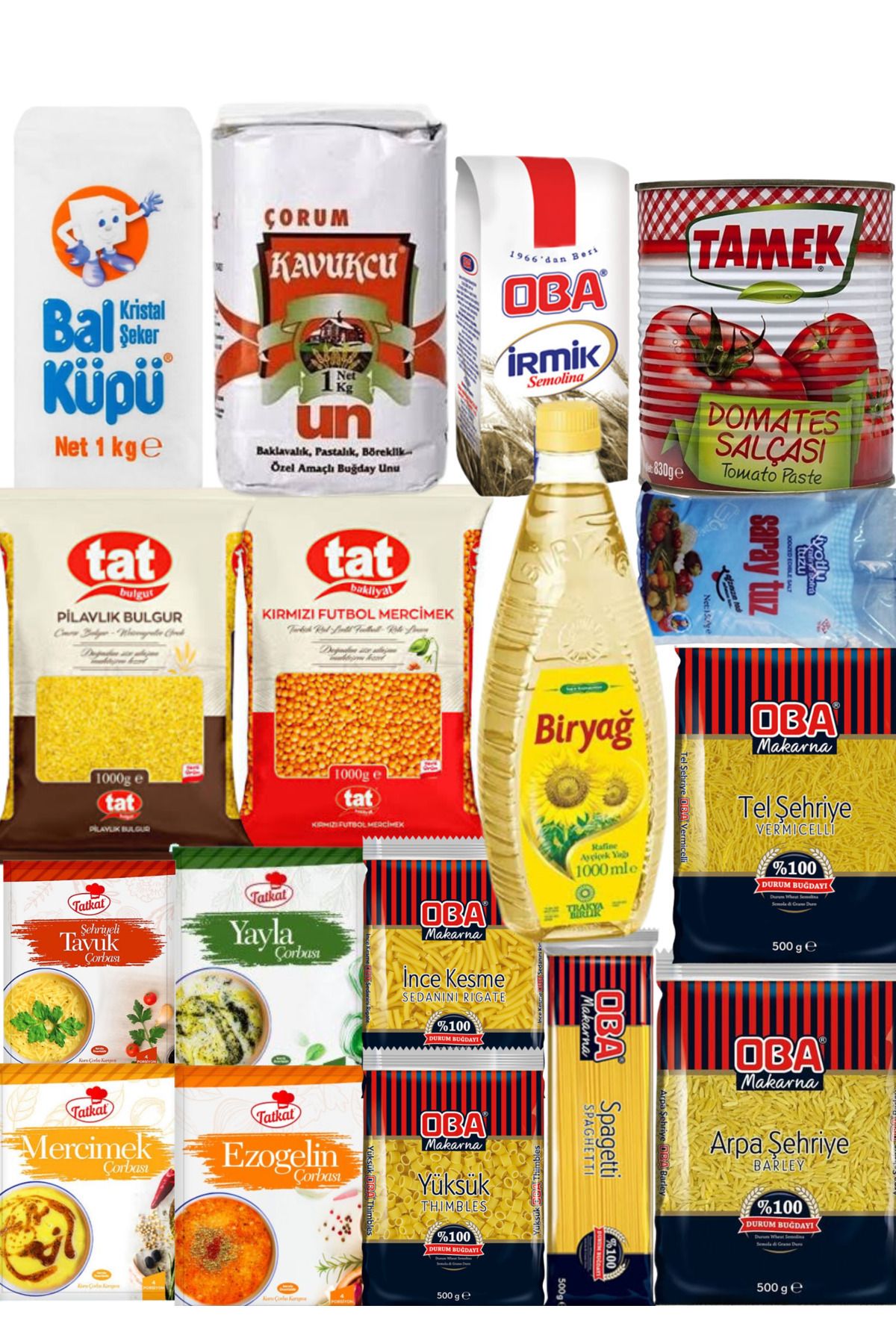 Ramazan paketi kumanya yardım gıda erzak kolisi 17 parça ürün ekonomik paket