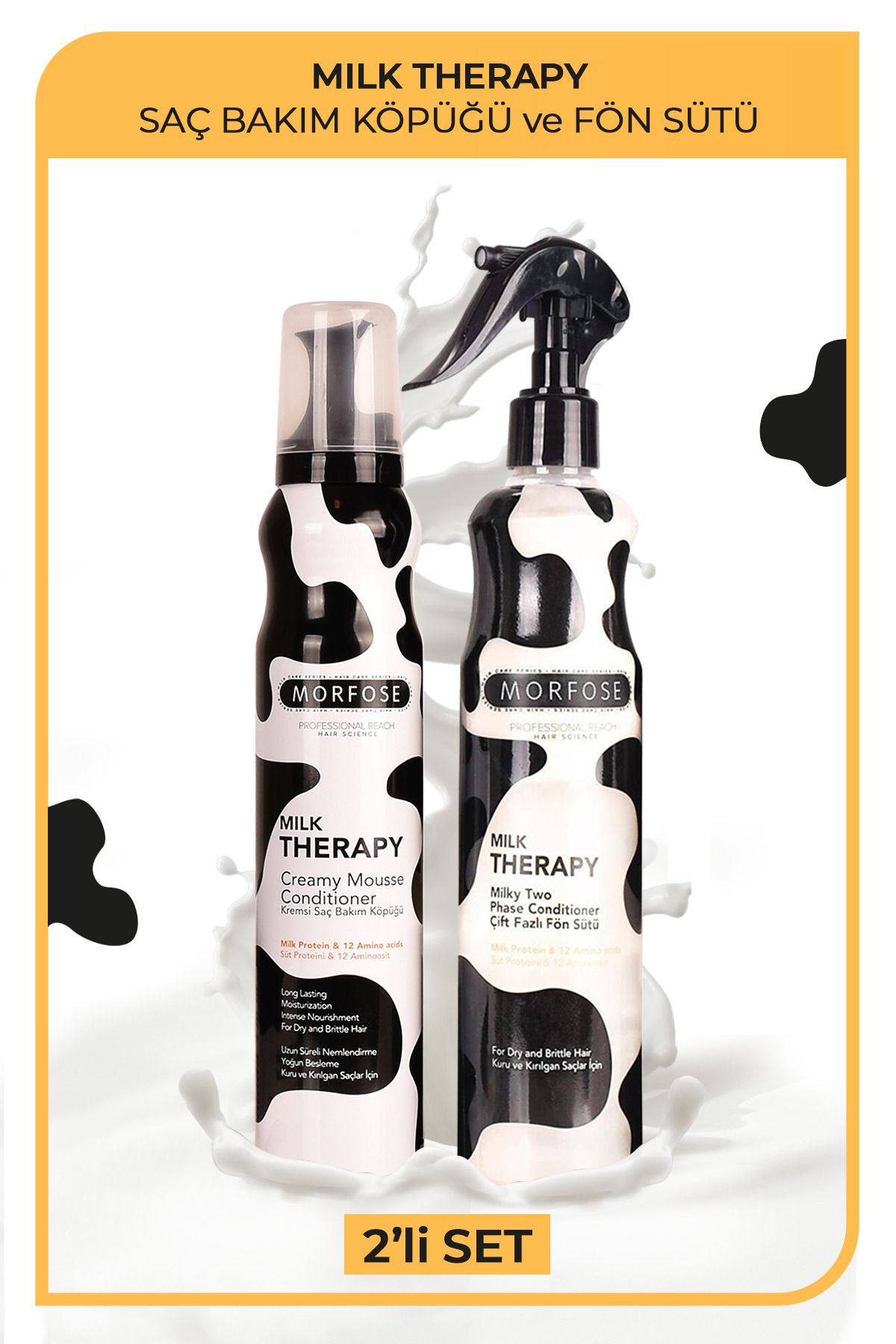 Milk Therapy Saç Bakım Köpüğü 200 ml Fön Sütü 400 ml