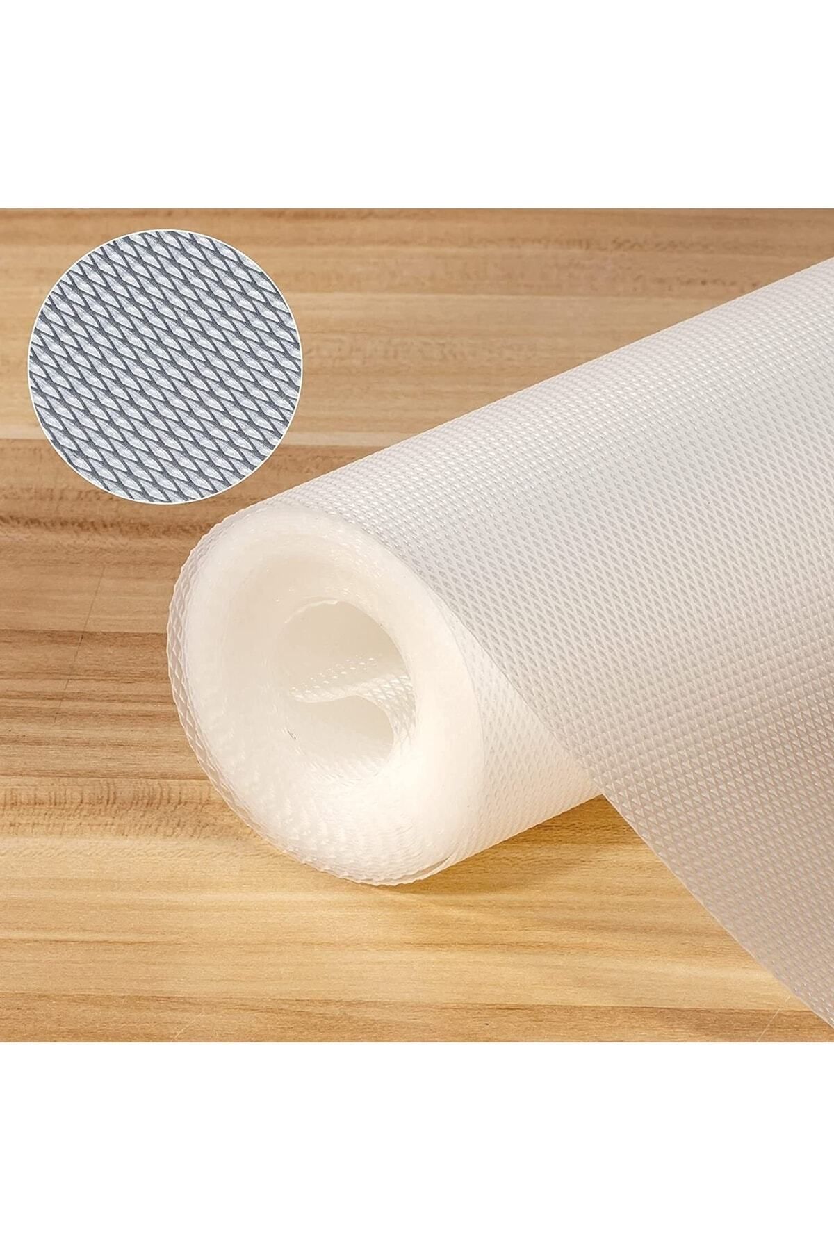 45 Cm X 10 Mt Kaymaz Dolap Içi Çekmece Raf Örtüsü Kaydırmaz