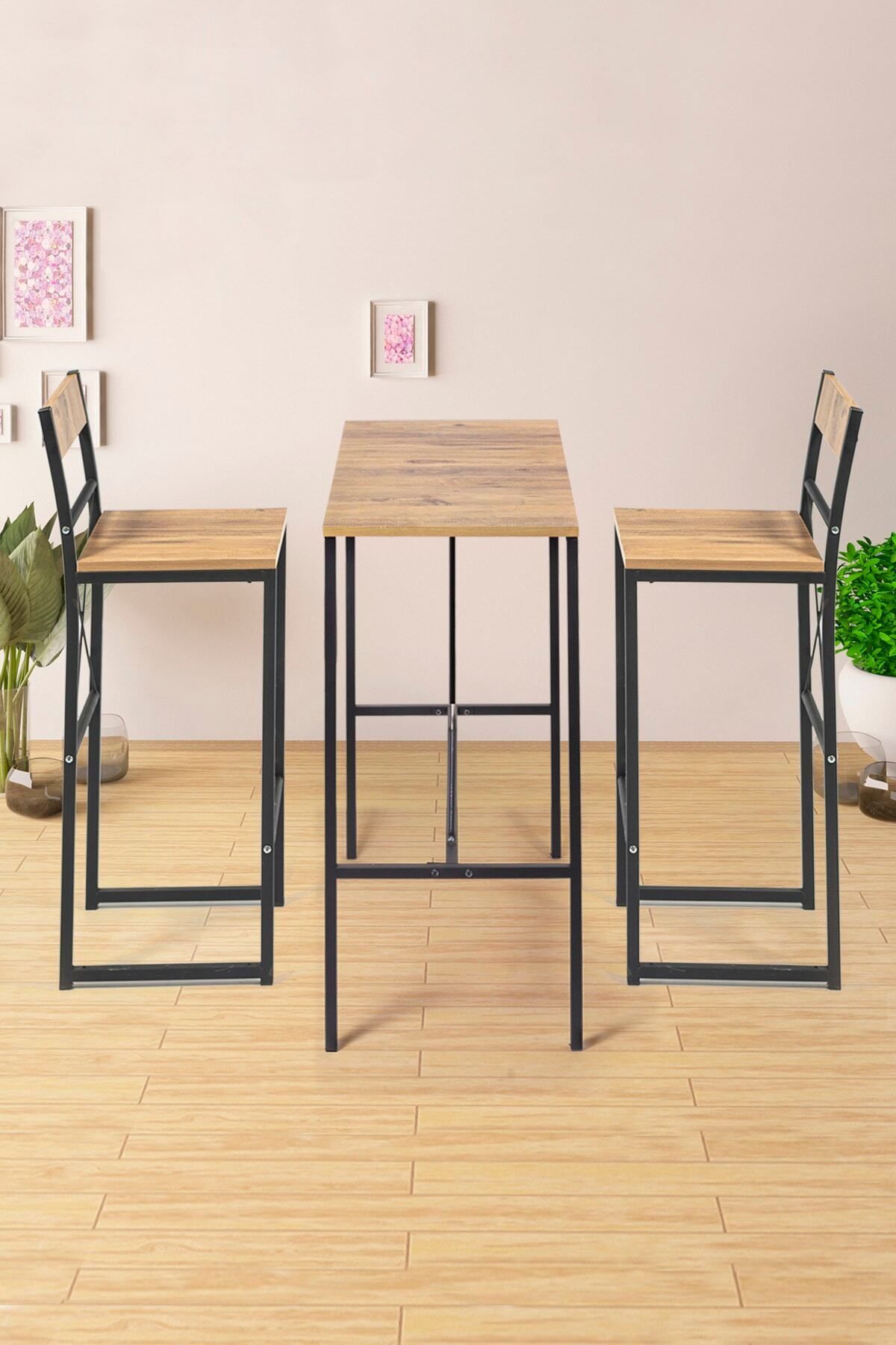 Retohome Good 100/45 Bar Masası /yemek Masası Takımı 1651