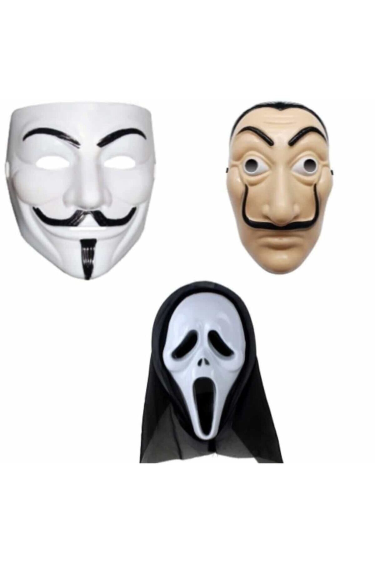 3 Lü Maske Seti Vandetta La Casa De Papel Çığlık