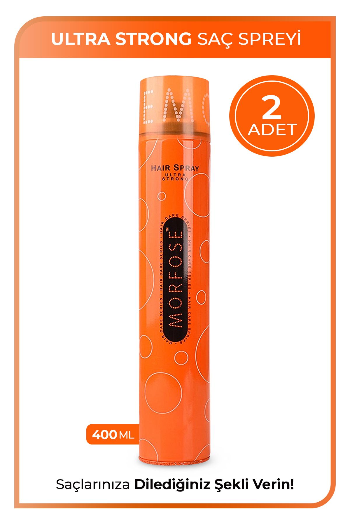 Ultra Strong Saç Spreyi 400 ml 2 Adet - Güçlü Tutuş
