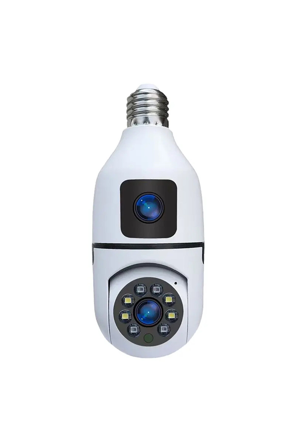 Ampul Kamera Harekete Duyarlı Gece Görüşlü Kablosuz Bebek Izleme Kamerası Güvenlik Akıllı Wifi