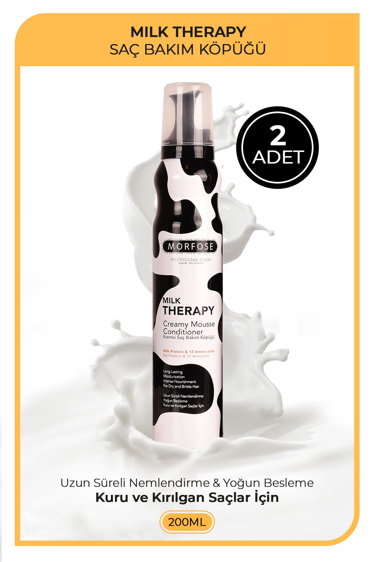 Milk Therapy Saç Köpüğü 200 ml 2 Adet