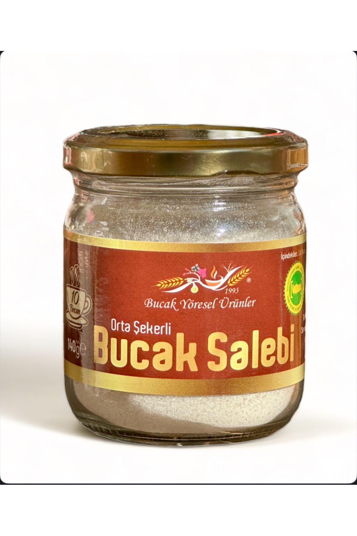 Bucak Salebi 10 Fincan Sıcak Salep / 2 Kg Dondurmalık Hakiki Bucak Salebi + Şeker