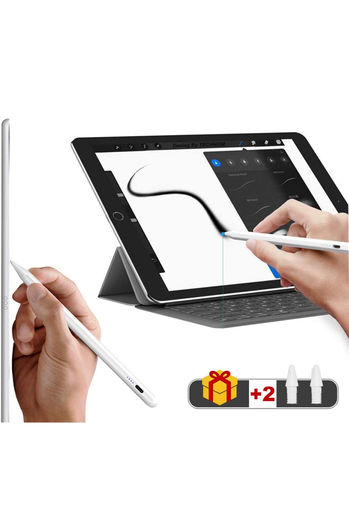 Tüm Cihazlara Uyumlu Dokunmatik Universal Stylus Ipad Android Tablet Kalemi