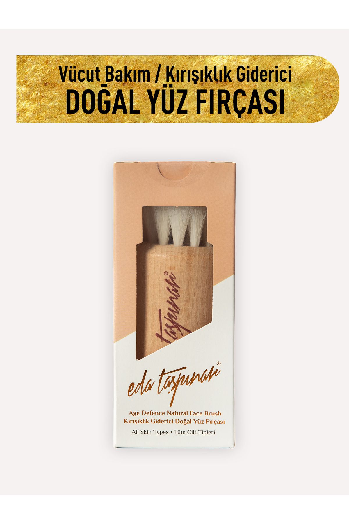 Yaşlanma Ve Kırışıklık Karşıtı Doğal Yüz Fırçası