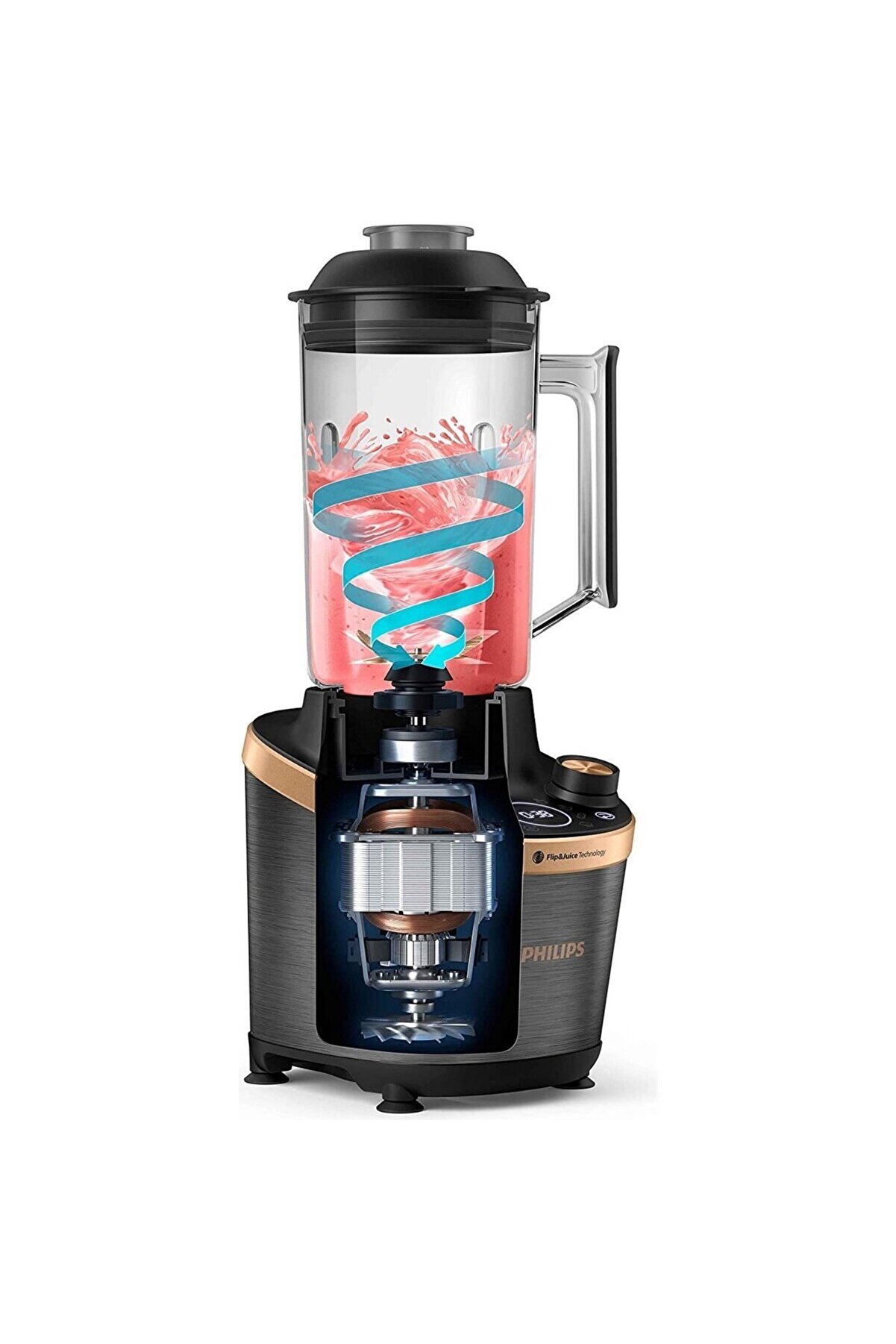 YENİ SERİ , 1500 W , 2 Litre ,  Flip&juice Meyve Sıkacağı Modüllü Yüksek Hızlı Blender