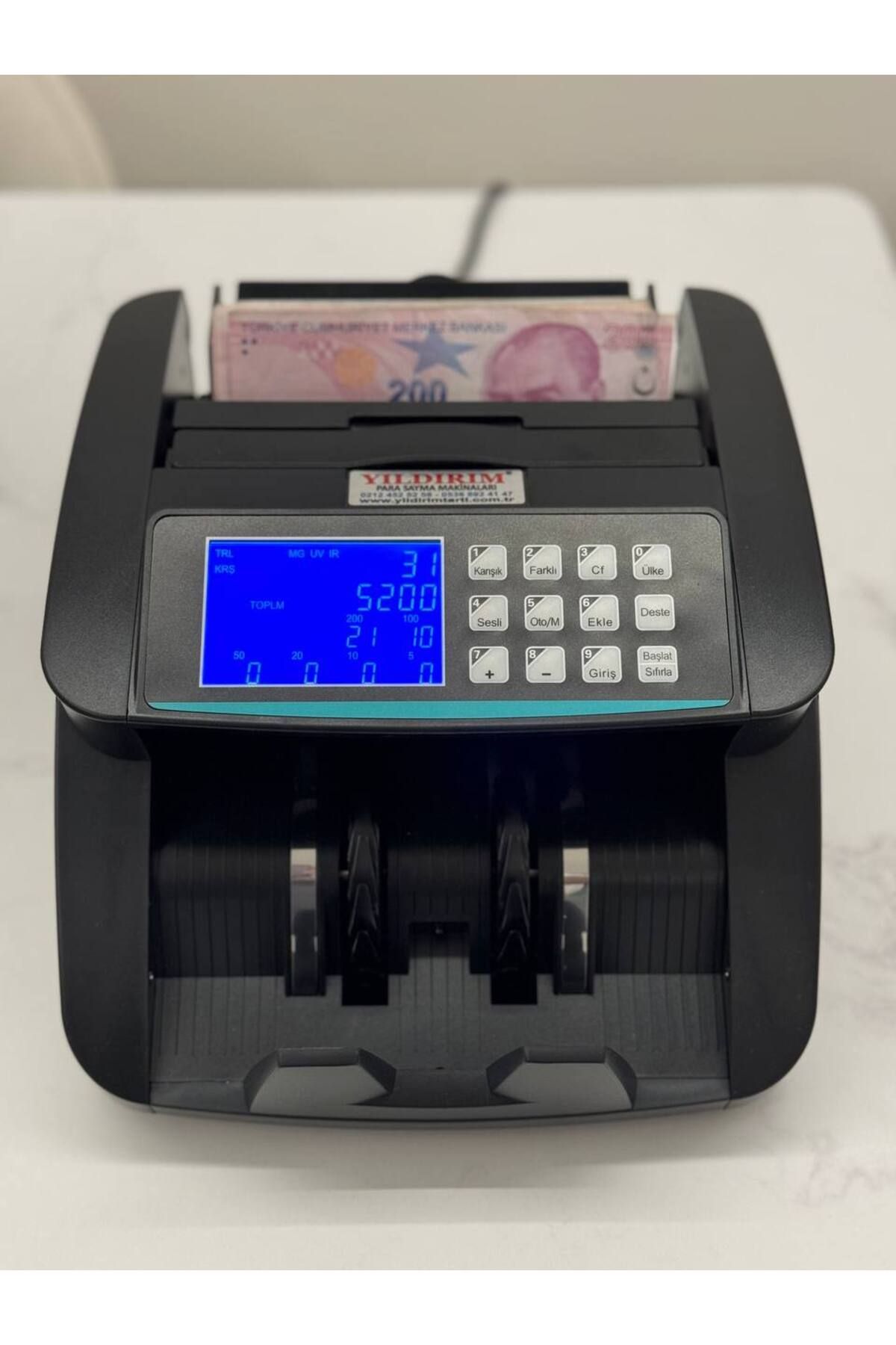 Al-5000 Para Sayma Makinesi Tl Karışık, Usd, Euro, Gbp Adet Sayımı