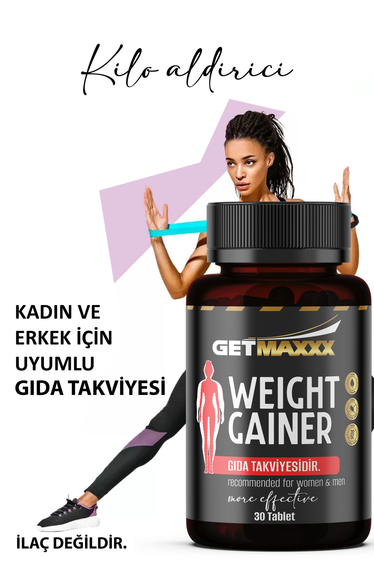 Kilo Aldırıcı Ve Iştah Açıcı Proteinli, 30'tablet Gıda Takviyesi