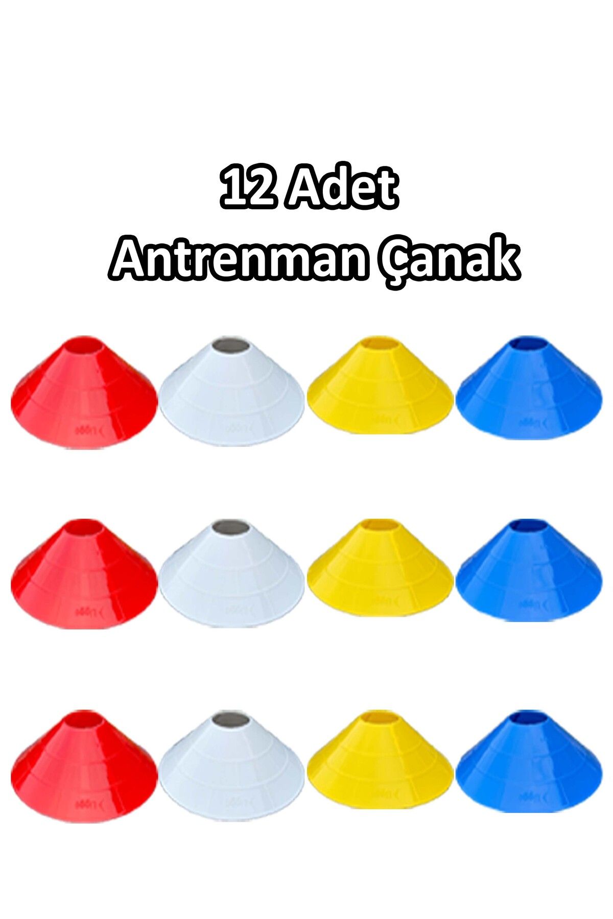 12li Antrenman Çanağı Set 4 Renk Idman Çanağı